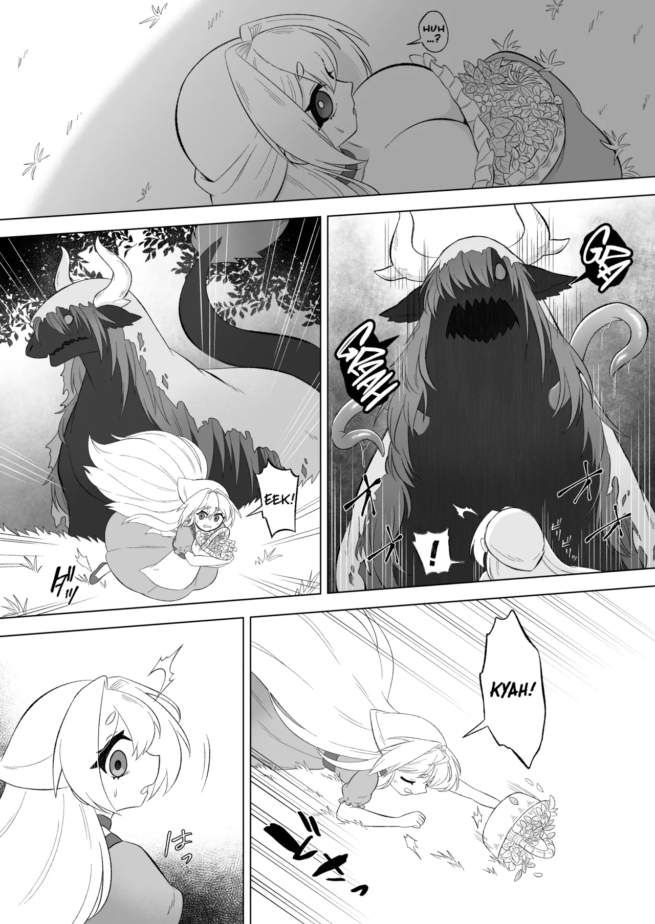 [Moto no Hondana (Moto)] Aru Hi Mori no Naka Shokushu no Kaibutsu ni Tanetsuke Koubi Sareru Shoujo no Ohanashi [Project Valvrein] 图片编号 6