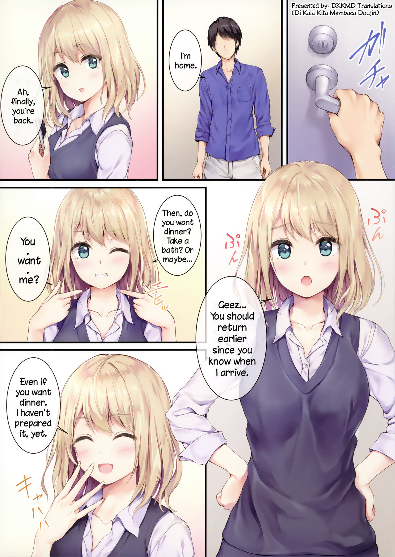 (COMIC1☆16) [Multi-Type (pasdar)] Gohan wa Nai kara Ofuro to Watashi Docchi ni Suru? | Since There is No Food, Do You Want to Take a Bath or Me Instead? [English] [DKKMD Translations] 이미지 번호 2
