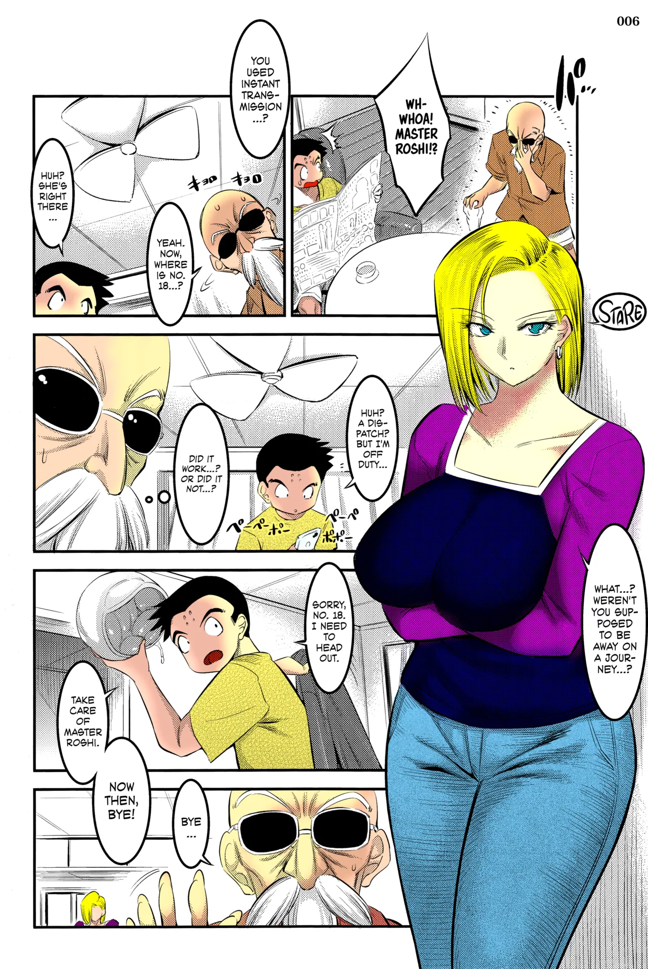 (C92) [Kaientai (Shuten Douji)] 18-gou ni Mainichi Muriyari Semen Shiboritorareru Hon A Book About Getting Your Semen Forcibly Squeezed Out By No. 18 Every Single Day (Dragon Ball Z) [English] [Decensored] [ATF] [Colored] image number 4