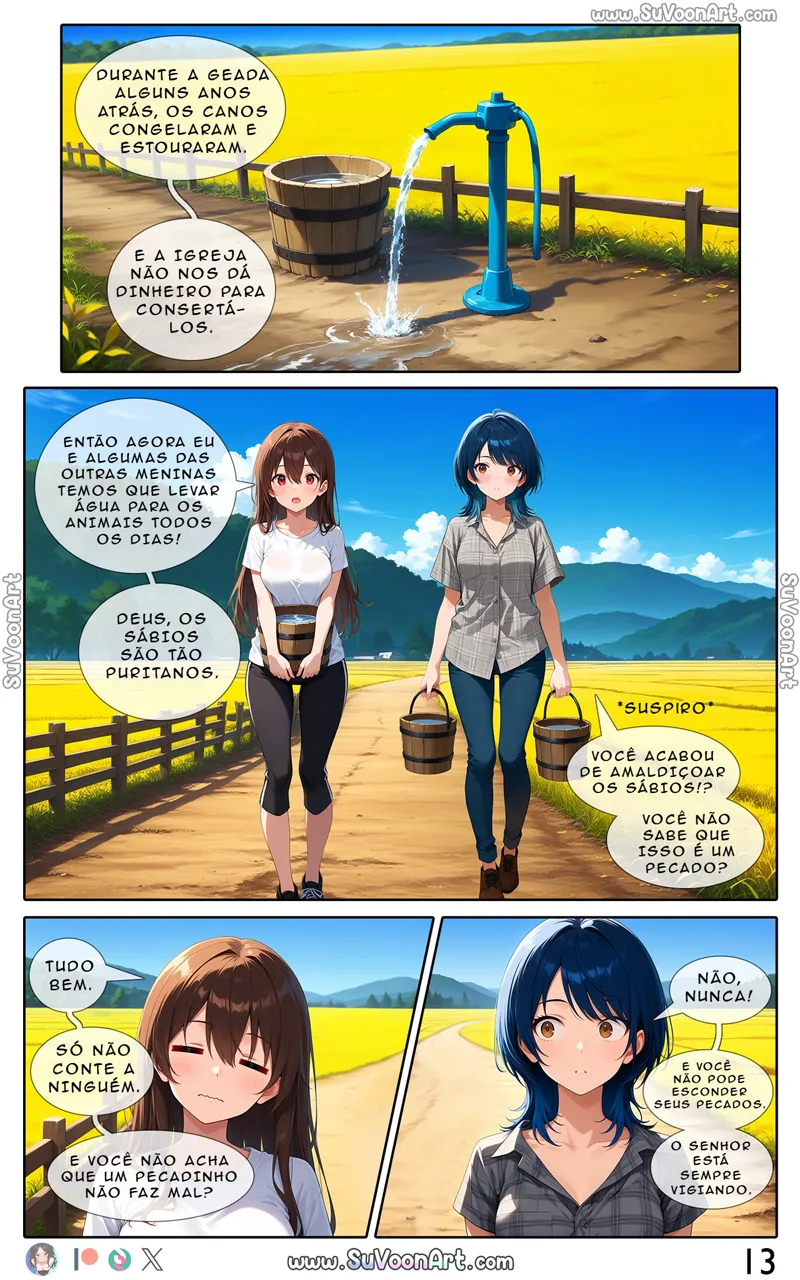 [SuVoonArt] Abrace Sua Fé | Embrace Your Faith Ch. 1  [Portuguese-BR] [BLACKSUB] [AI Generated] image number 14