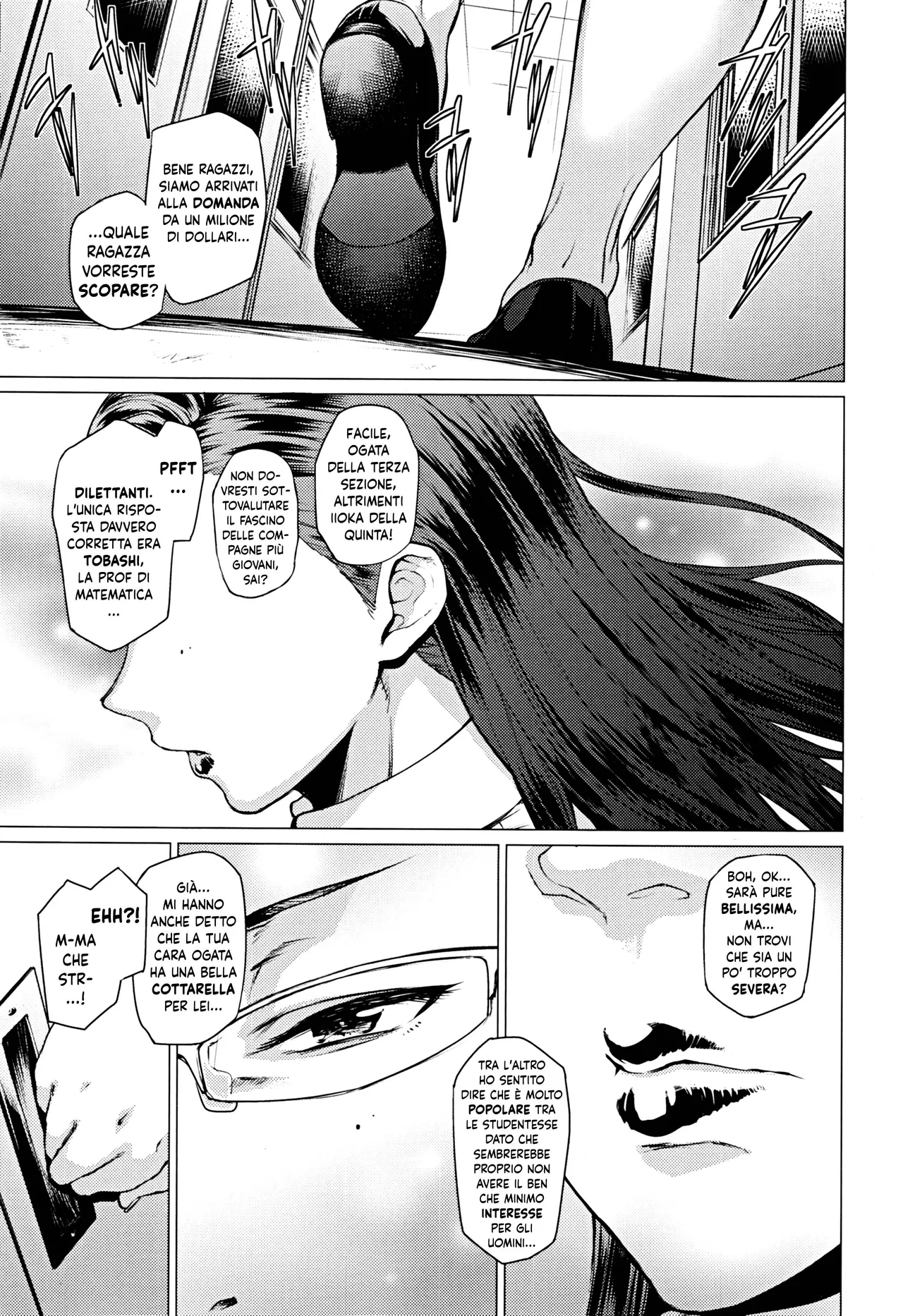 [Hayo-Cinema (Etuzan Jakusui)] Tobashi Sensei wa Kyou mo Button o Tobasu [Italian] [Hentai Fantasy] image number 2