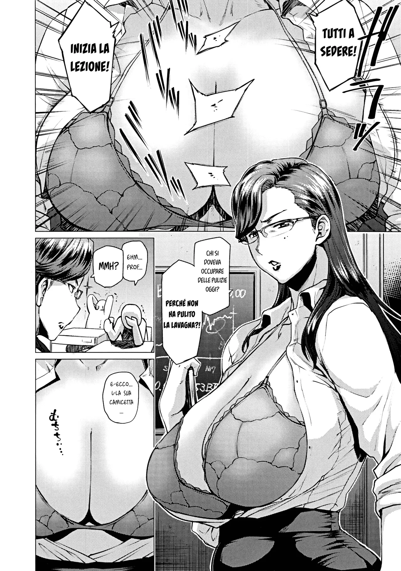 [Hayo-Cinema (Etuzan Jakusui)] Tobashi Sensei wa Kyou mo Button o Tobasu [Italian] [Hentai Fantasy] image number 3