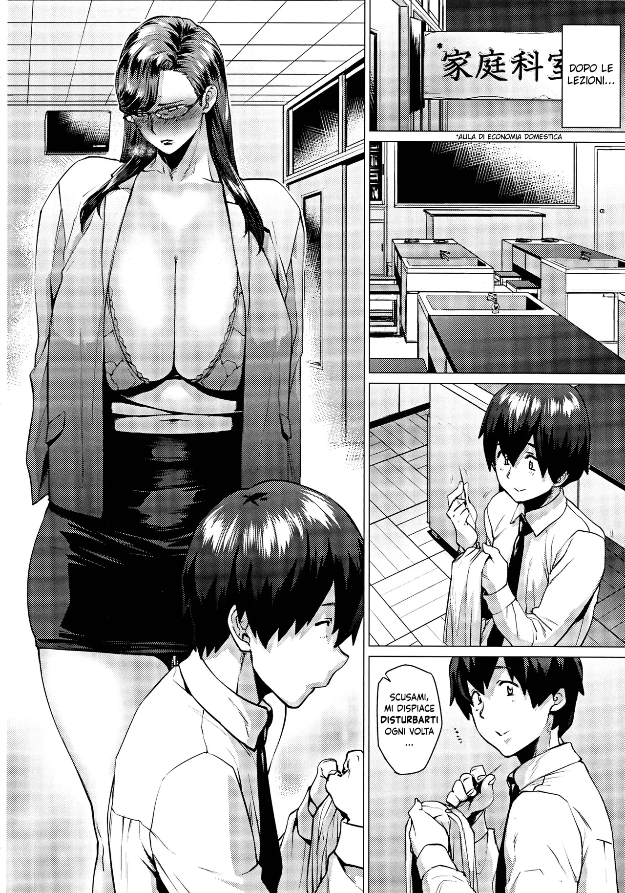 [Hayo-Cinema (Etuzan Jakusui)] Tobashi Sensei wa Kyou mo Button o Tobasu [Italian] [Hentai Fantasy] image number 5