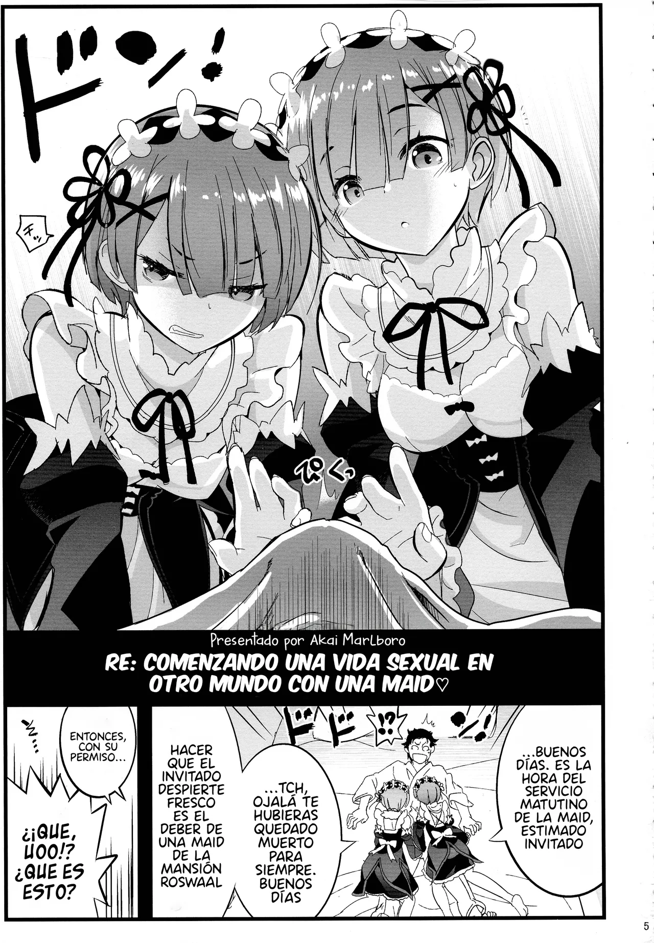 (C97) [Akai Marlboro (Aka Marl)] Maid-san kara Hajimeru Isekai Seikatsu Soushuuhen (Re:Zero kara Hajimeru Isekai Seikatsu) [Spanish] 图片编号 4
