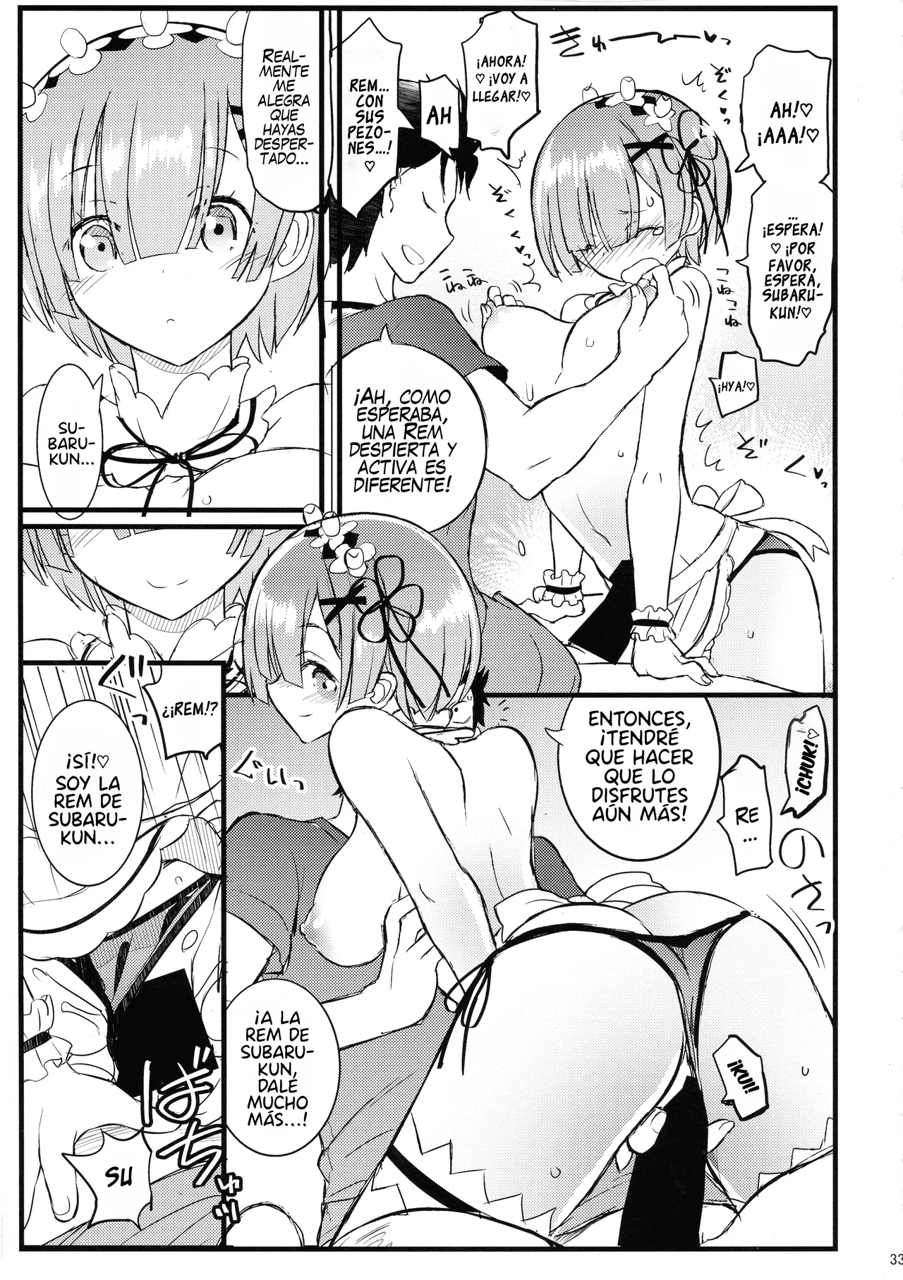 (C97) [Akai Marlboro (Aka Marl)] Maid-san kara Hajimeru Isekai Seikatsu Soushuuhen (Re:Zero kara Hajimeru Isekai Seikatsu) [Spanish] 图片编号 32