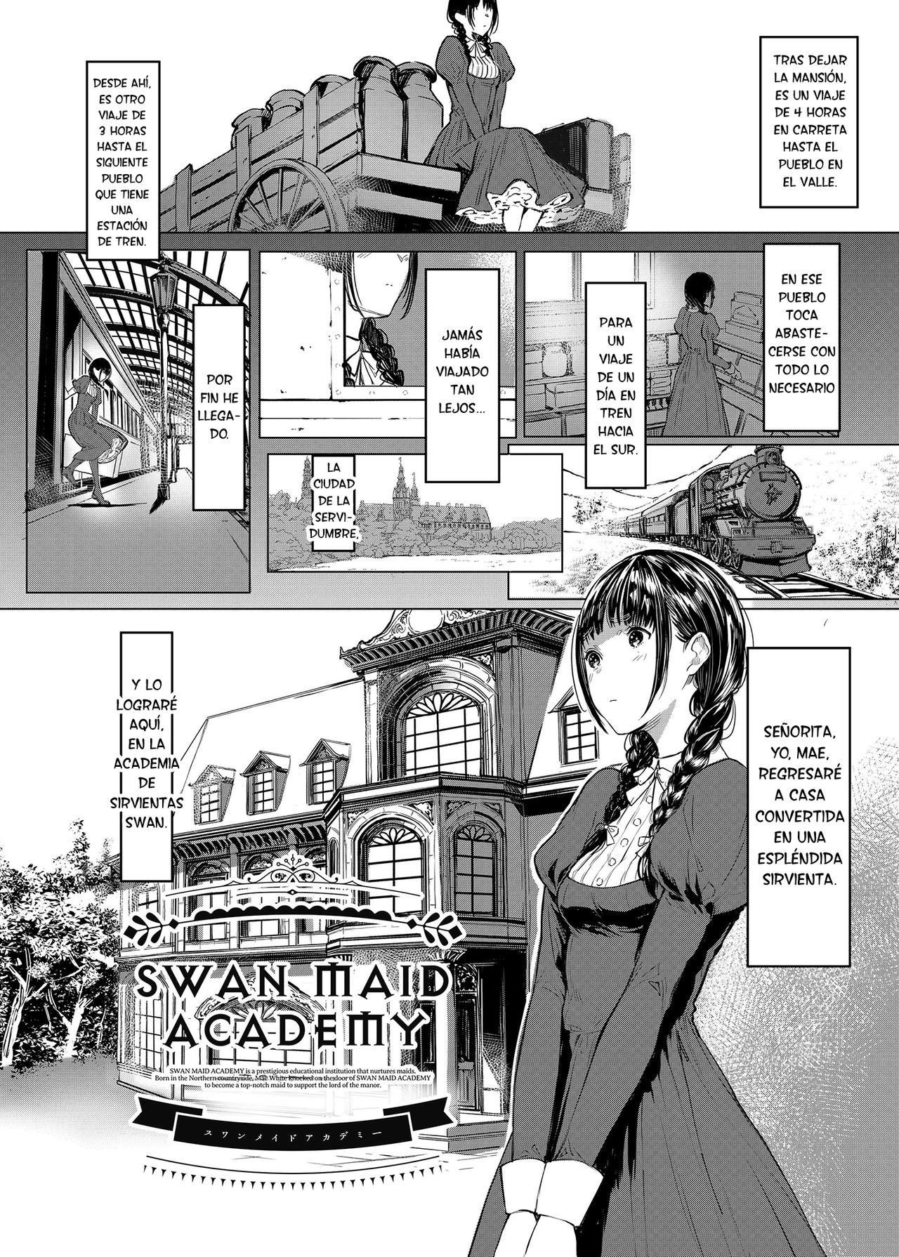 (C96) [Kuragamo (Tukinowagamo)] SWAN MAID ACADEMY [Spanish] [Lust no Fansub] numero di immagine  3