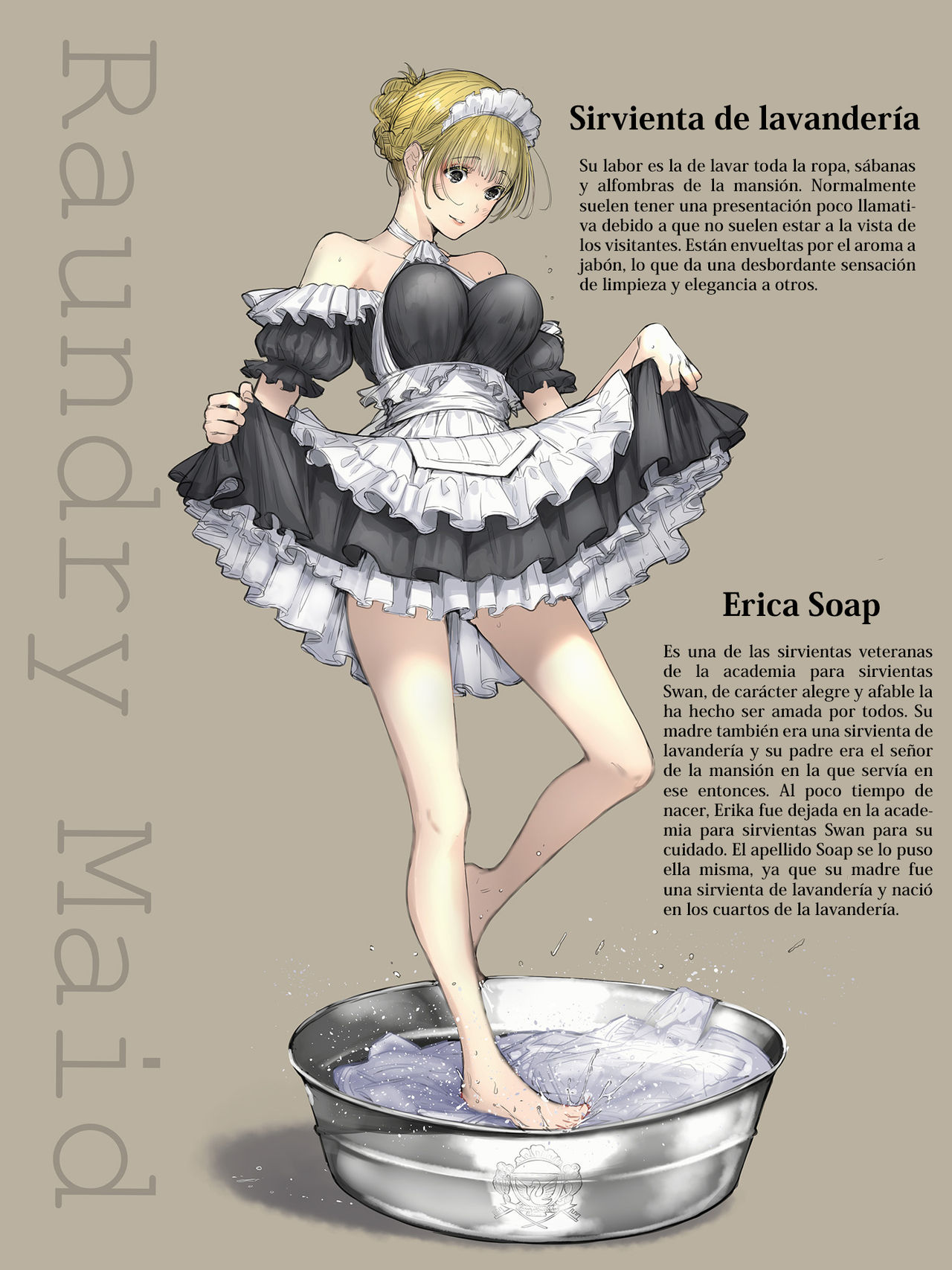 (C96) [Kuragamo (Tukinowagamo)] SWAN MAID ACADEMY [Spanish] [Lust no Fansub] numero di immagine  35