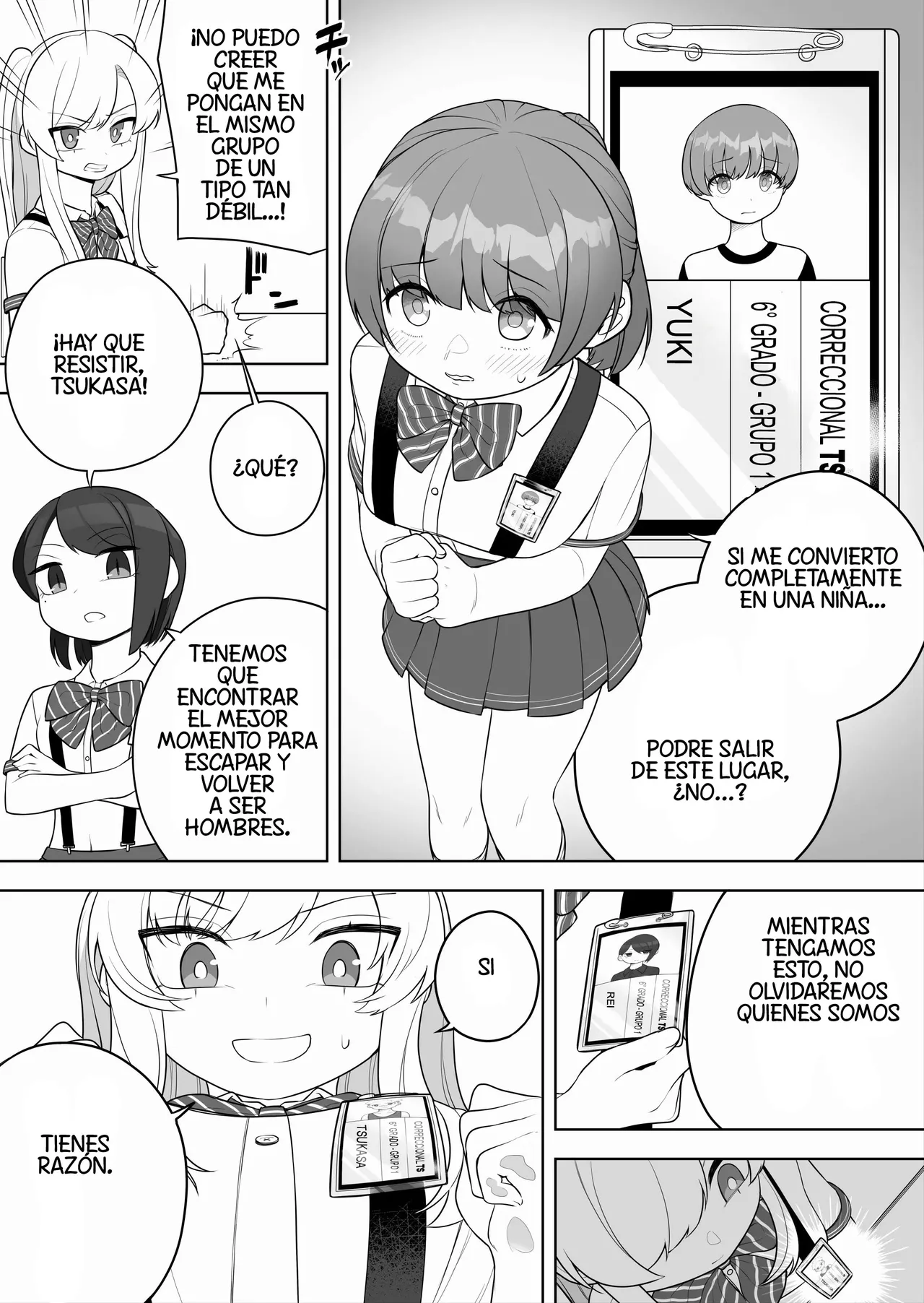 [Amuai Okashi Seisakusho (Ochita Ato Daisuki Samurai, Ahoge Kinoko)] Kyousei Gimukyouiku! TS Ecchi na Onnanoko Kunrenkou! [Spanish] [TF Scans] 图片编号 5