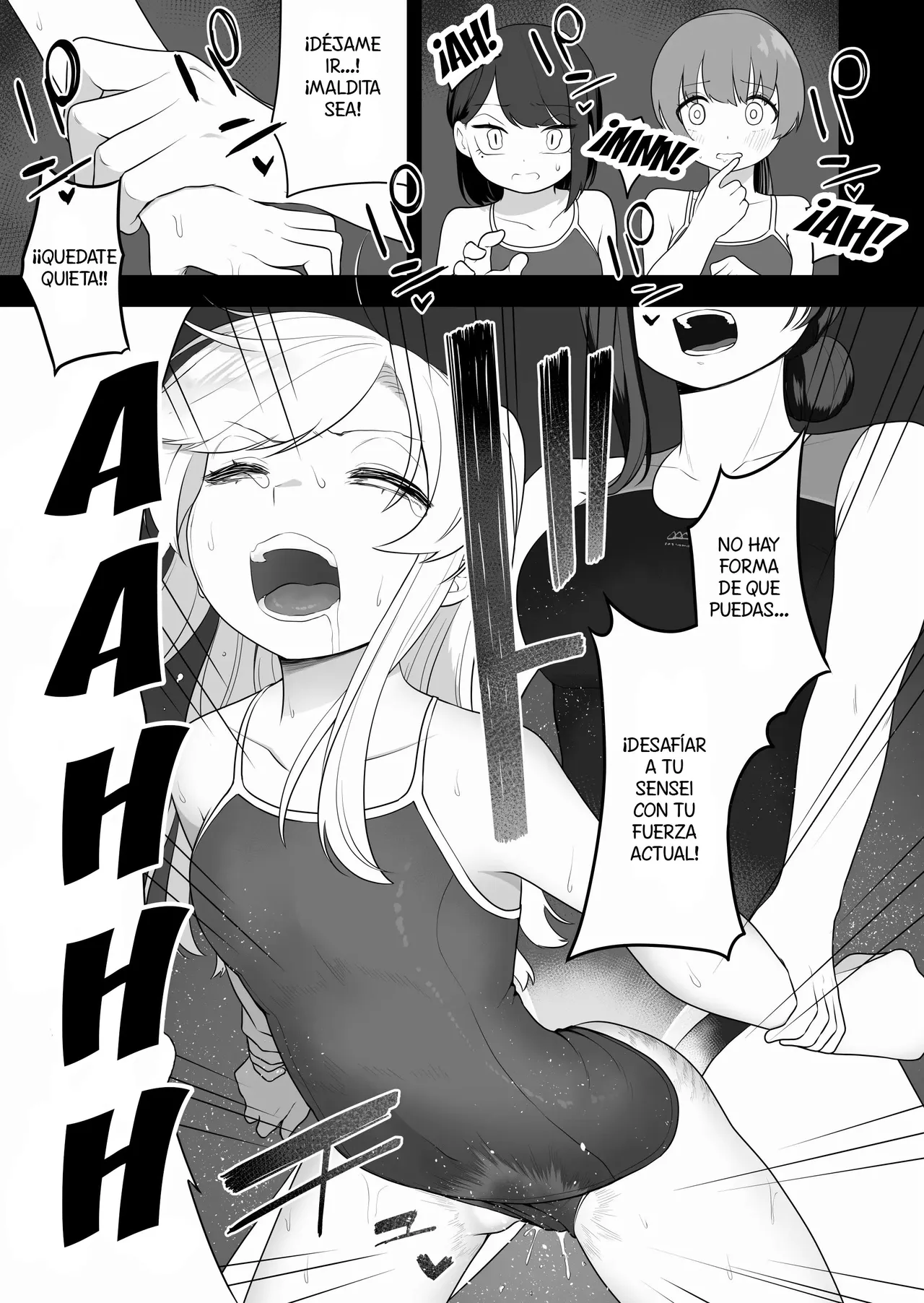 [Amuai Okashi Seisakusho (Ochita Ato Daisuki Samurai, Ahoge Kinoko)] Kyousei Gimukyouiku! TS Ecchi na Onnanoko Kunrenkou! [Spanish] [TF Scans] 图片编号 11