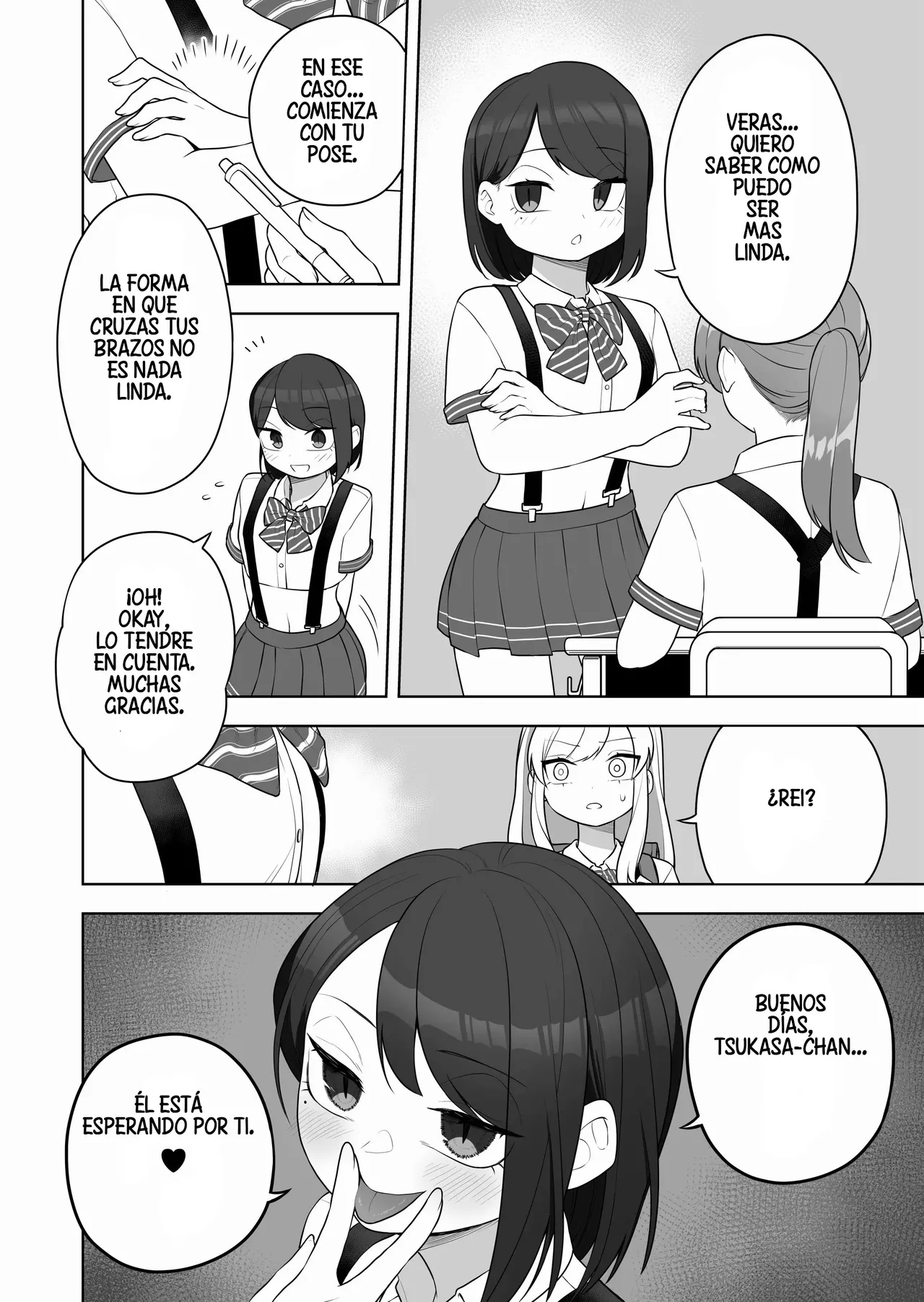 [Amuai Okashi Seisakusho (Ochita Ato Daisuki Samurai, Ahoge Kinoko)] Kyousei Gimukyouiku! TS Ecchi na Onnanoko Kunrenkou! [Spanish] [TF Scans] 图片编号 16