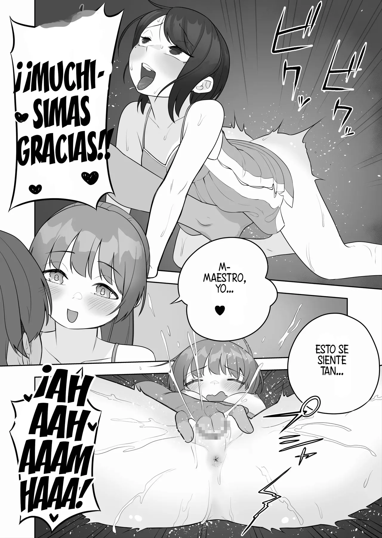 [Amuai Okashi Seisakusho (Ochita Ato Daisuki Samurai, Ahoge Kinoko)] Kyousei Gimukyouiku! TS Ecchi na Onnanoko Kunrenkou! [Spanish] [TF Scans] 图片编号 34