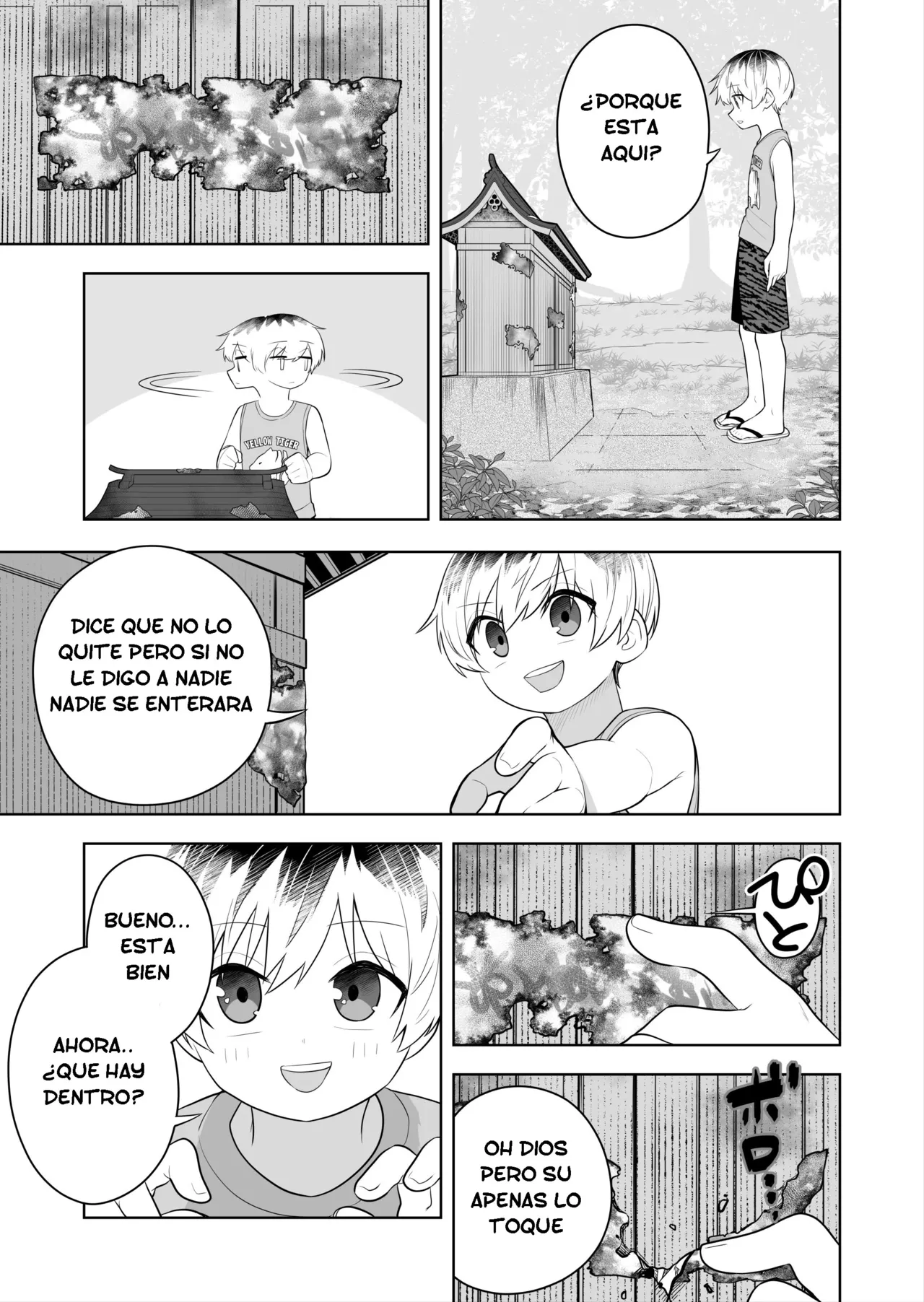 [Amuai okashi seisakusho (Ahoge kinoko)] Hokora no Fuuin o Toite Akujin ♂♀ no Kenzoku ♀ ni Sarechau Hanashi | Rompí el sello y me convertí en el vasallo del dios maligno ♂♀ [Spanish] [TF Scans] 图片编号 5