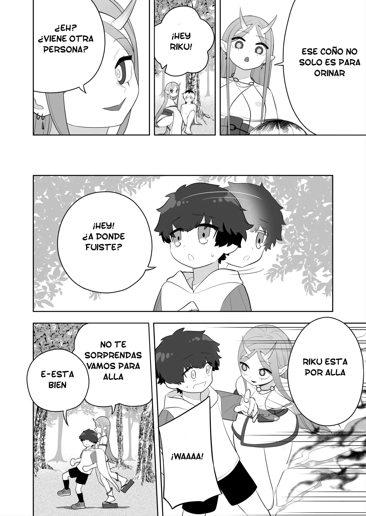 [Amuai okashi seisakusho (Ahoge kinoko)] Hokora no Fuuin o Toite Akujin ♂♀ no Kenzoku ♀ ni Sarechau Hanashi | Rompí el sello y me convertí en el vasallo del dios maligno ♂♀ [Spanish] [TF Scans] 图片编号 14