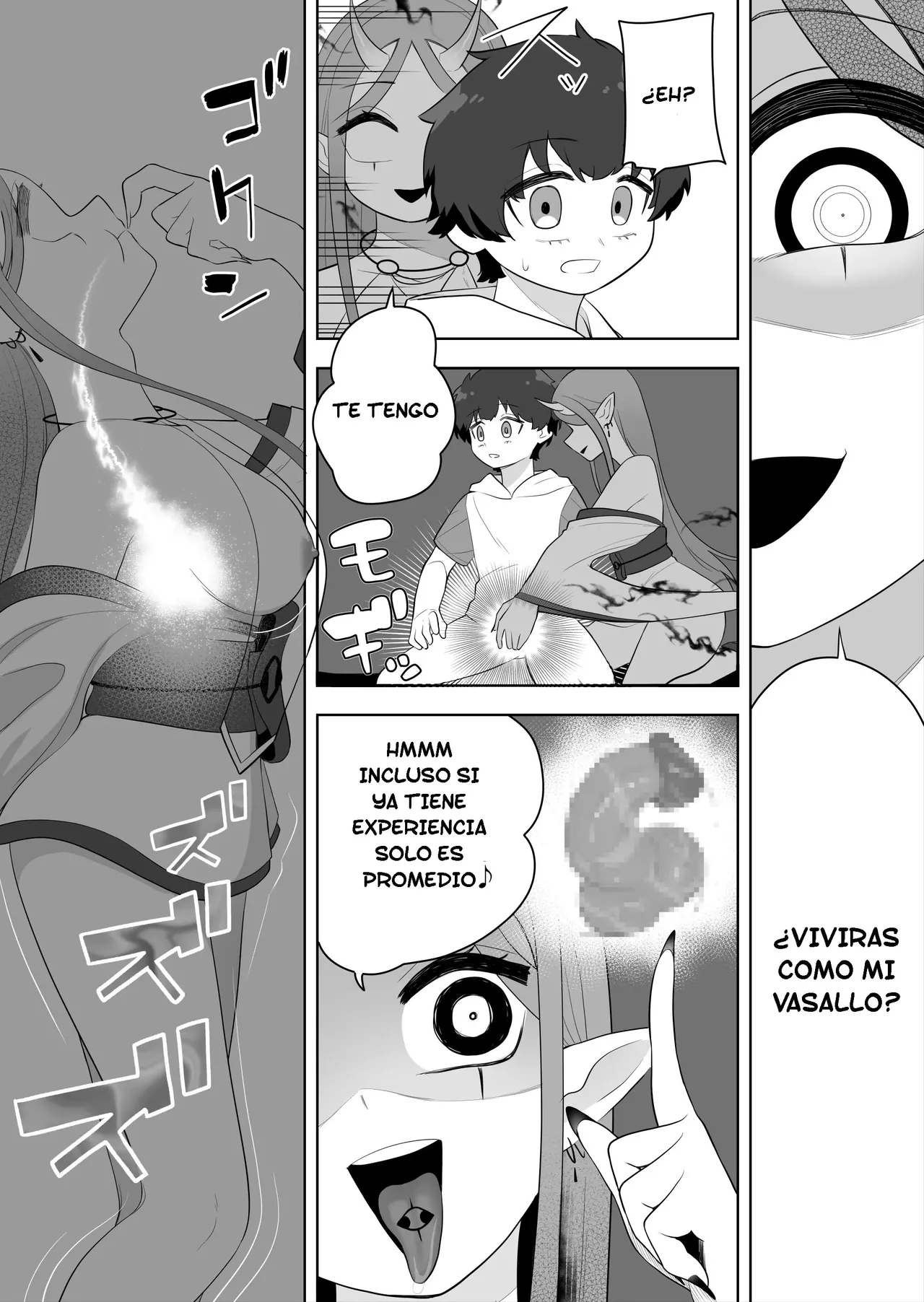 [Amuai okashi seisakusho (Ahoge kinoko)] Hokora no Fuuin o Toite Akujin ♂♀ no Kenzoku ♀ ni Sarechau Hanashi | Rompí el sello y me convertí en el vasallo del dios maligno ♂♀ [Spanish] [TF Scans] 图片编号 25