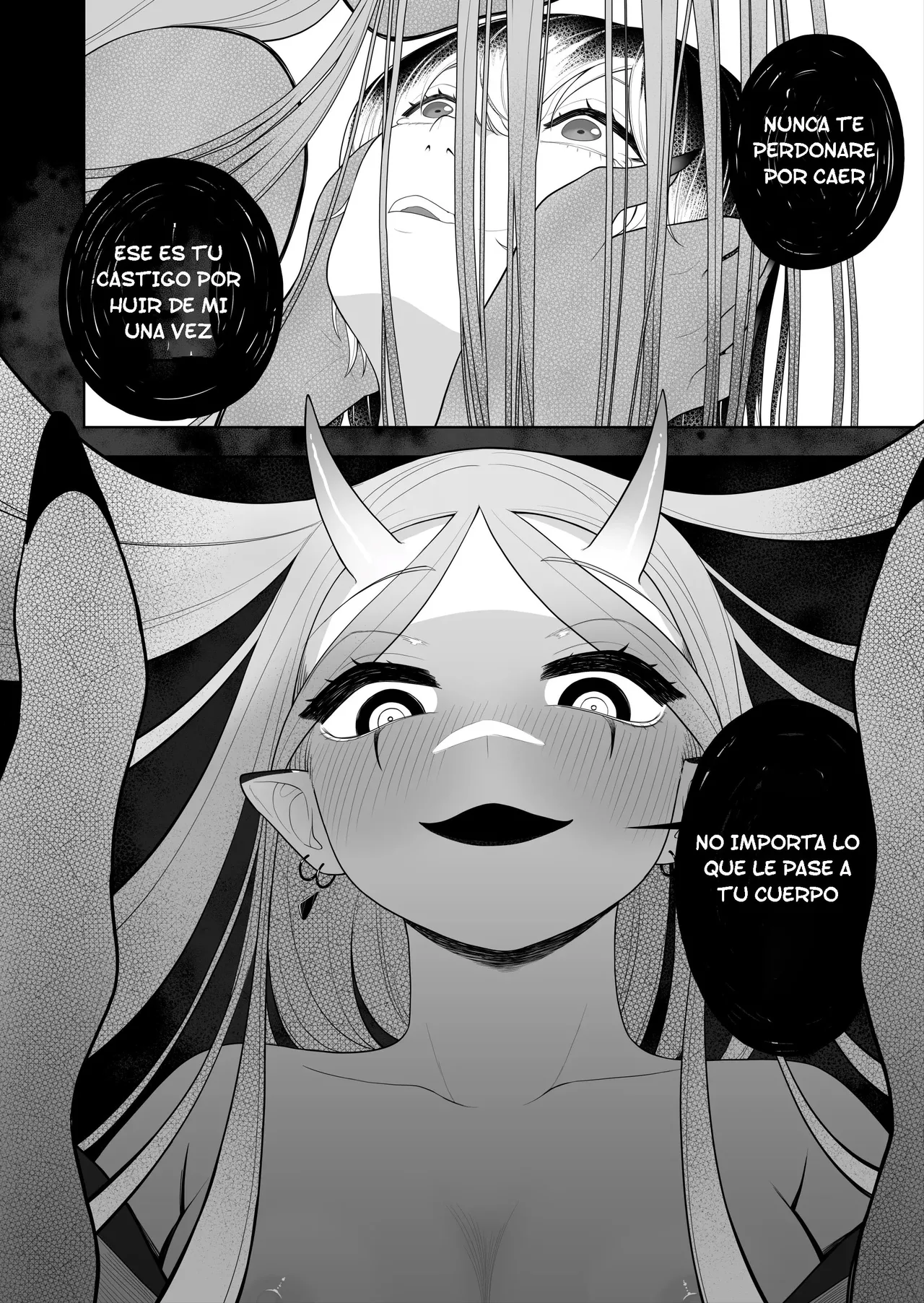 [Amuai okashi seisakusho (Ahoge kinoko)] Hokora no Fuuin o Toite Akujin ♂♀ no Kenzoku ♀ ni Sarechau Hanashi | Rompí el sello y me convertí en el vasallo del dios maligno ♂♀ [Spanish] [TF Scans] 图片编号 41