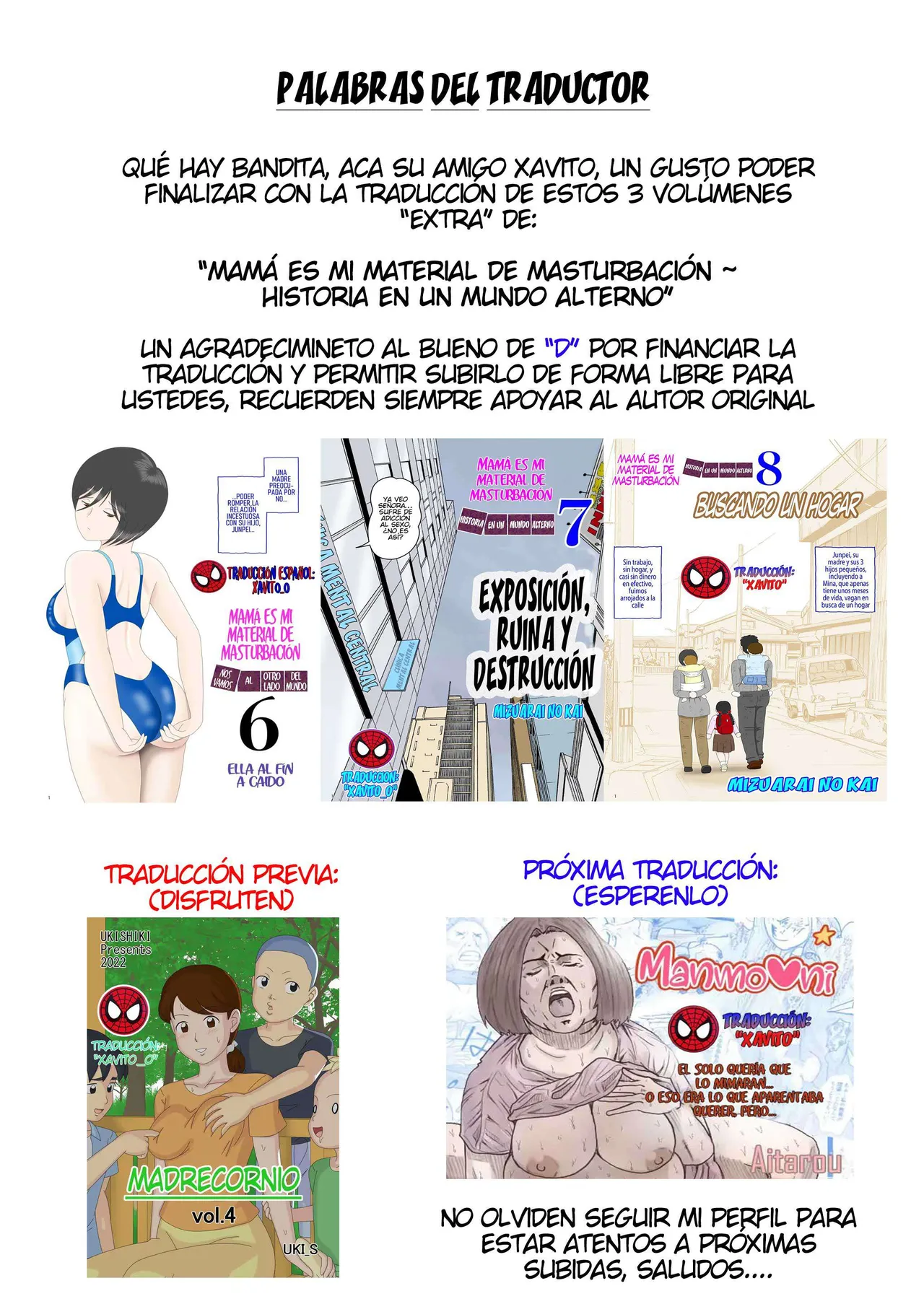 [Mizuarai no kai] Onaneta Kaa-san Bessekaisen 8｜Mamá es Mi Material de Masturbación 8 [Spanish] [Xavit0_0] 图片编号 45