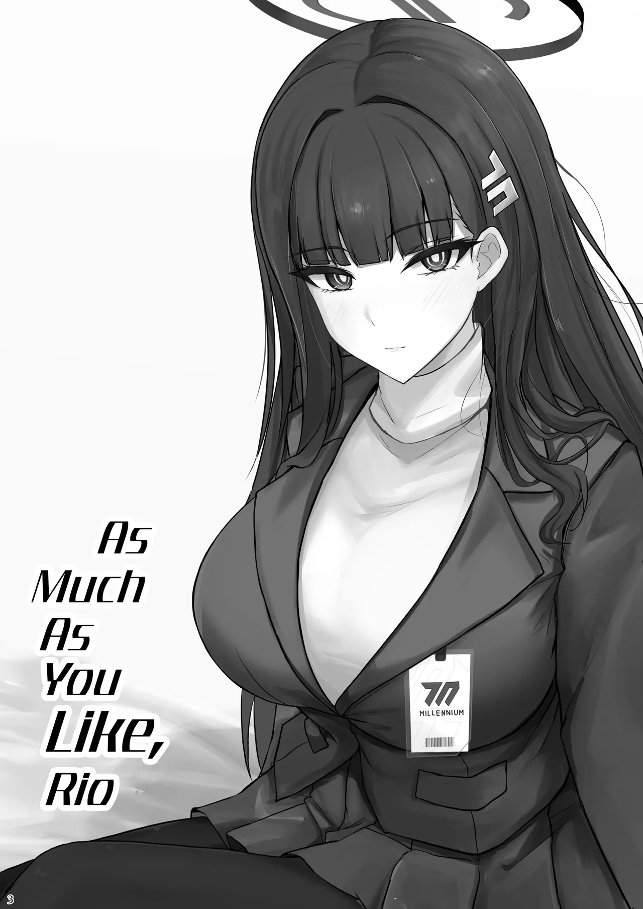 [Hakuginmokusei (Poshi)] Rio ni Suki nadake | As Much As You Like, Rio (Blue Archive) [English] [Digital] [Thighs] numero di immagine  2