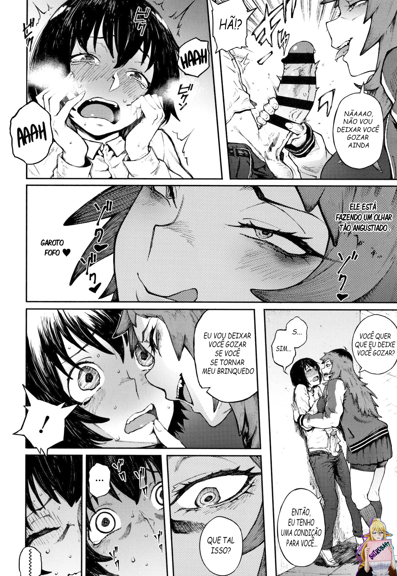 [Suruga Kuroitsu] Odoshi Ai | Threatening Love (Manazashi Temptation) [Portuguese-BR] [Shiruba97] [Digital] 이미지 번호 8