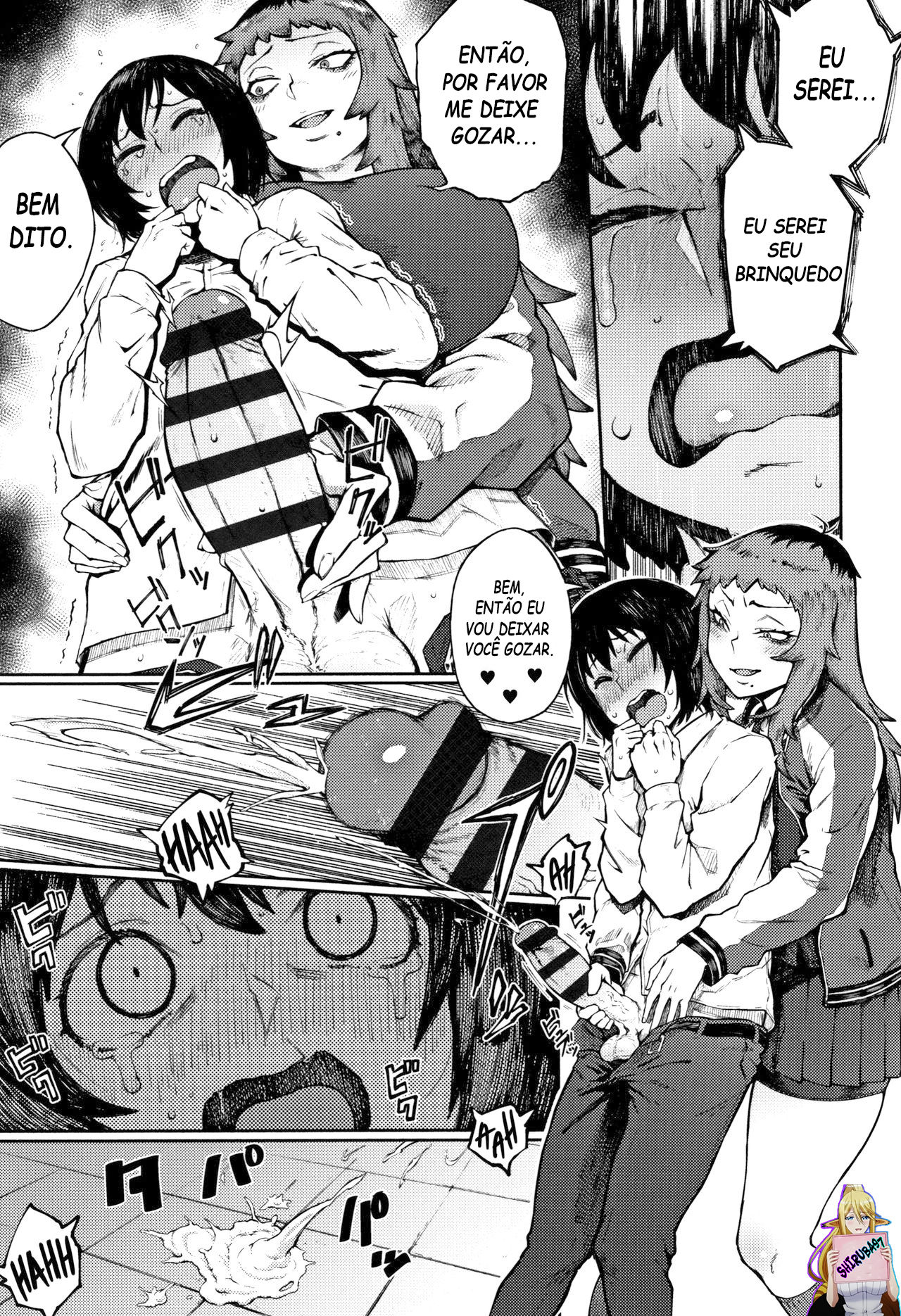 [Suruga Kuroitsu] Odoshi Ai | Threatening Love (Manazashi Temptation) [Portuguese-BR] [Shiruba97] [Digital] 이미지 번호 9