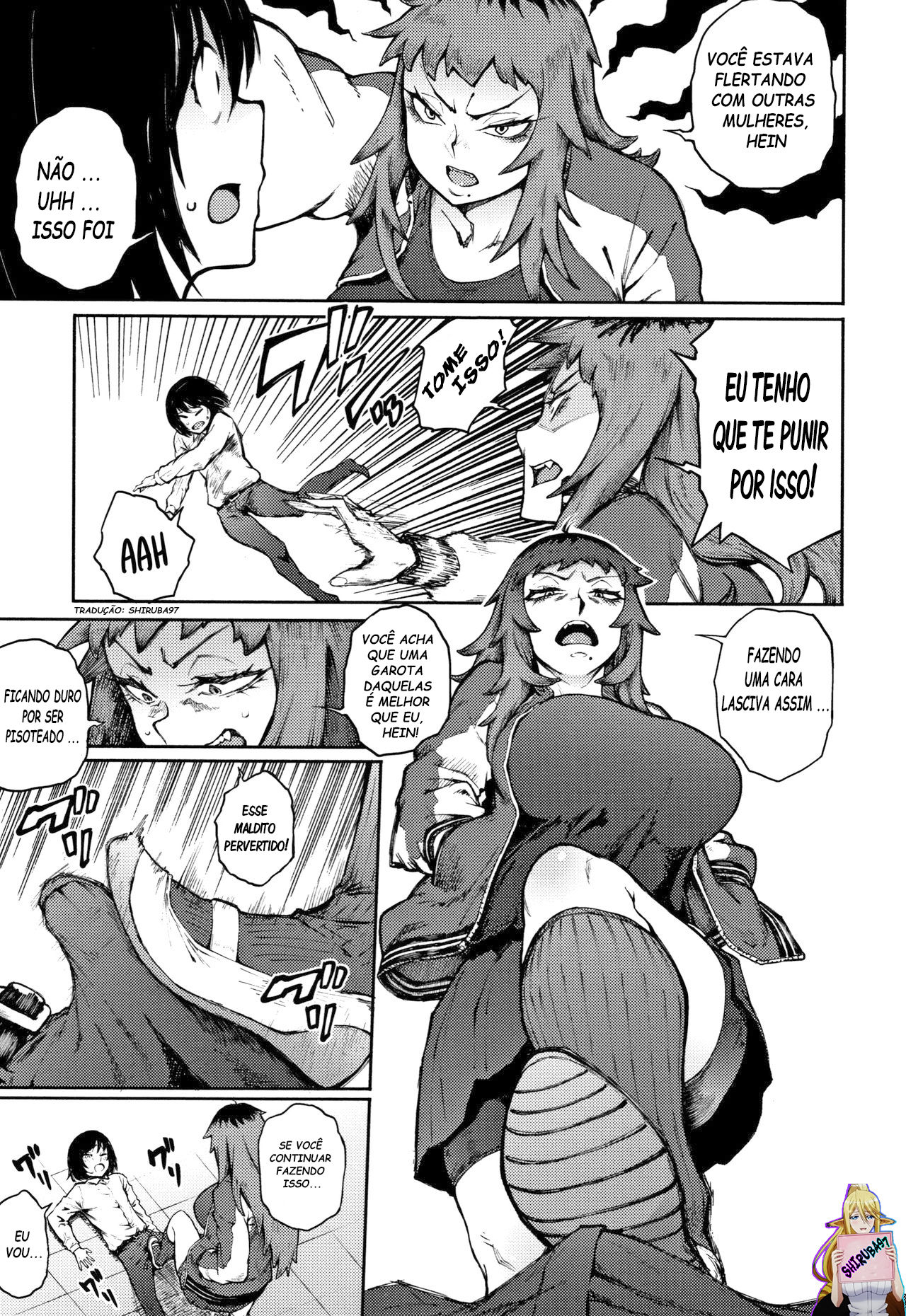 [Suruga Kuroitsu] Odoshi Ai | Threatening Love (Manazashi Temptation) [Portuguese-BR] [Shiruba97] [Digital] 이미지 번호 15