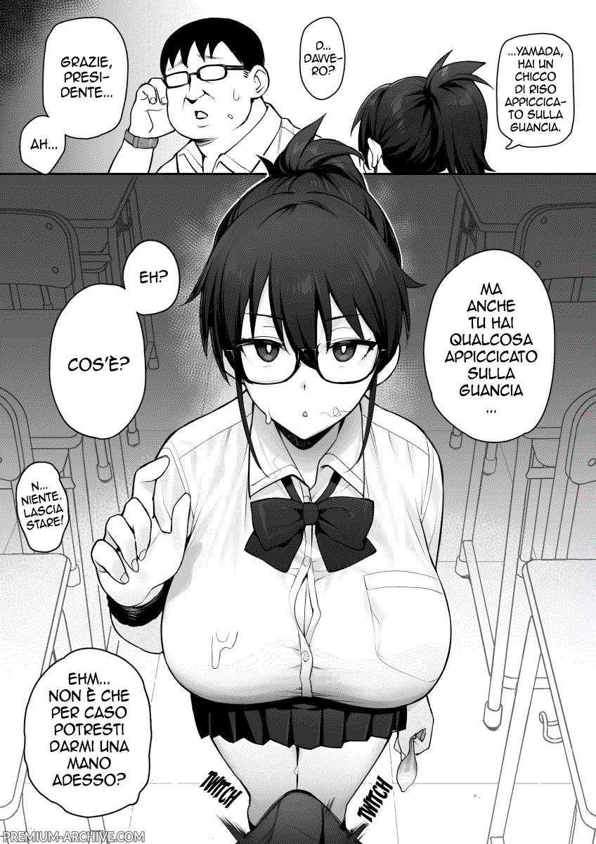 [TRY&Hougen Futari Shakai (Hougen)] Atarashii Fuuki Iinchou ga Kyonyuu Sugiru Ken｜Si dice che la nuova presidente del comitato disciplinare abbia un davanzale pazzesco [Italian] 图片编号 8