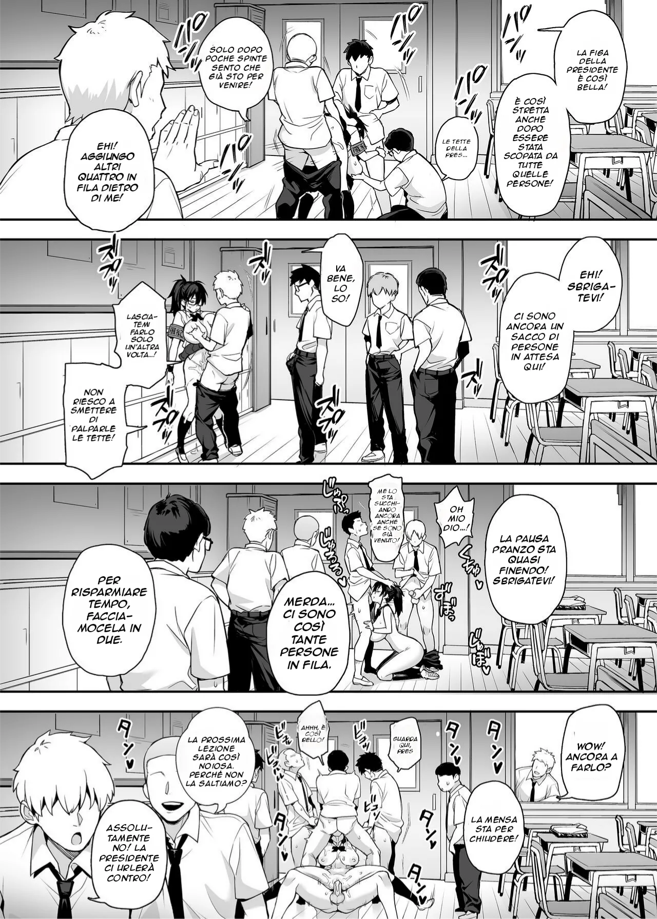 [TRY&Hougen Futari Shakai (Hougen)] Atarashii Fuuki Iinchou ga Kyonyuu Sugiru Ken 2｜Si dice che la nuova presidente del comitato disciplinare abbia un davanzale pazzesco 2 [Italian] image number 8