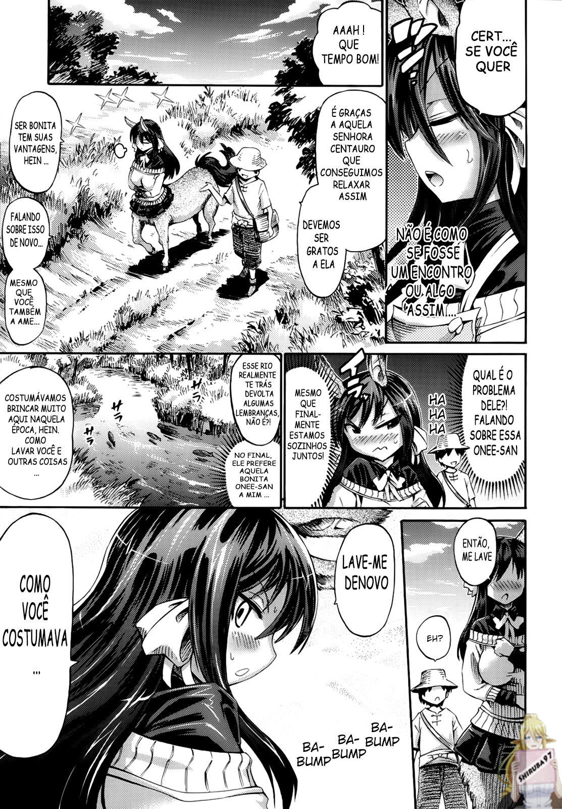 [Horitomo] Watashi datte Centaur nan Dakara ne! | Bem... eu sou uma centauro também, você sabe! (COMIC Unreal 2013-02 Vol. 41) [Portuguese-BR] [Shiruba97] Bildnummer 5