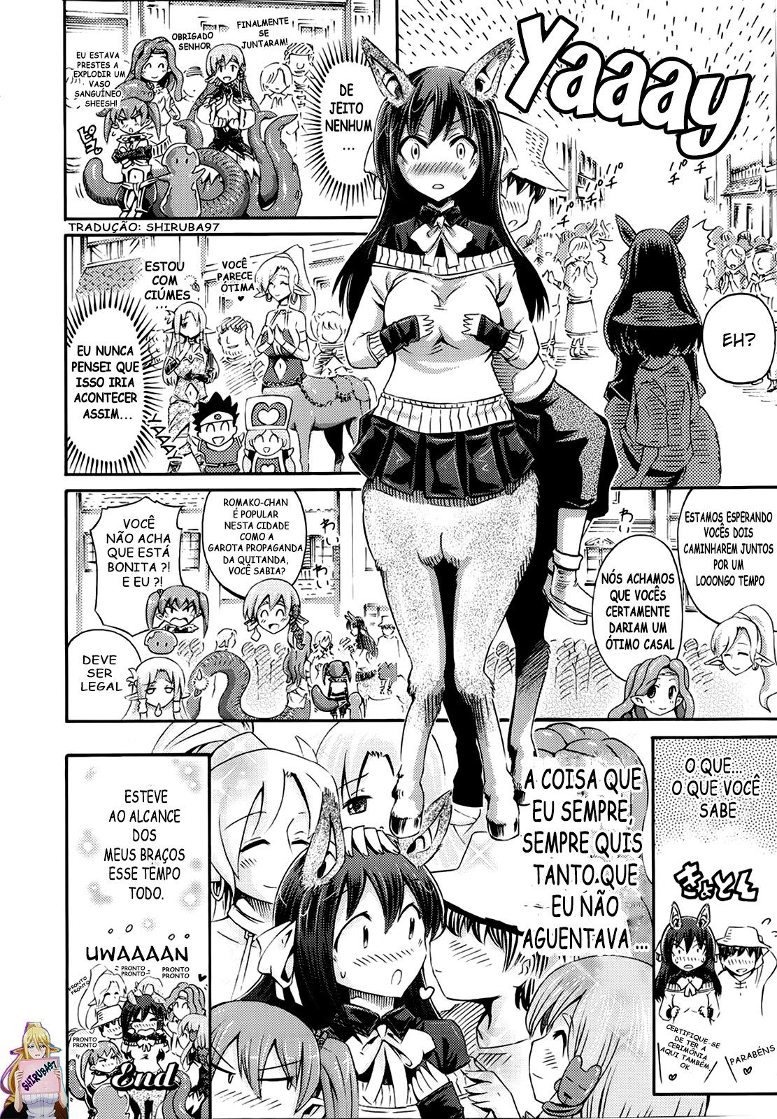[Horitomo] Watashi datte Centaur nan Dakara ne! | Bem... eu sou uma centauro também, você sabe! (COMIC Unreal 2013-02 Vol. 41) [Portuguese-BR] [Shiruba97] Bildnummer 22