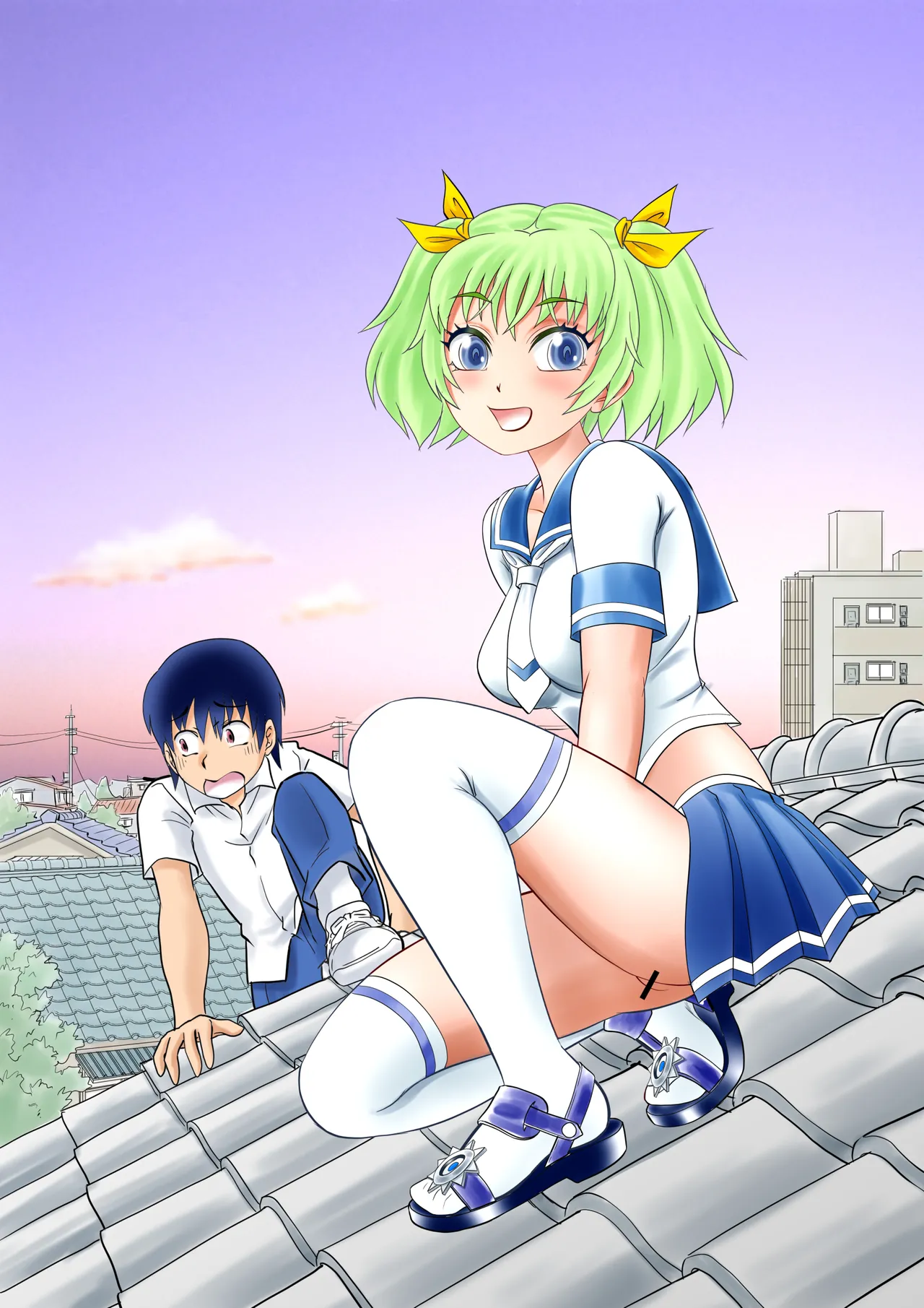 [南京本舗 (南京まーちゃん)] 部屋に呼んだ魔女っ子に嫉妬されアニキャラで女体化されたった! imagen número 56