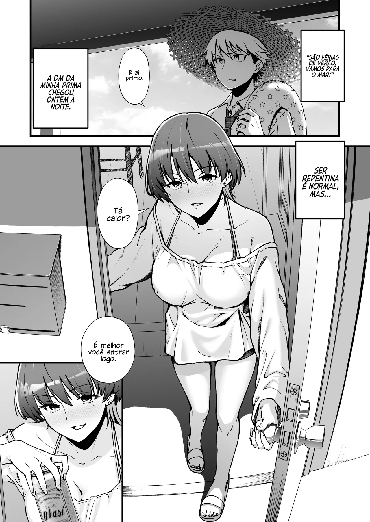 [Seifuku Monochrome (Yotaka no Yona)] Itoko Doushi -Dosukebe Mizugi to Manatsu no Genkai Dorodoro SEX- | Brincadeiras Gostosas no Verão [Portuguese-BR] [Jonas Rosa] [Digital] 图片编号 2