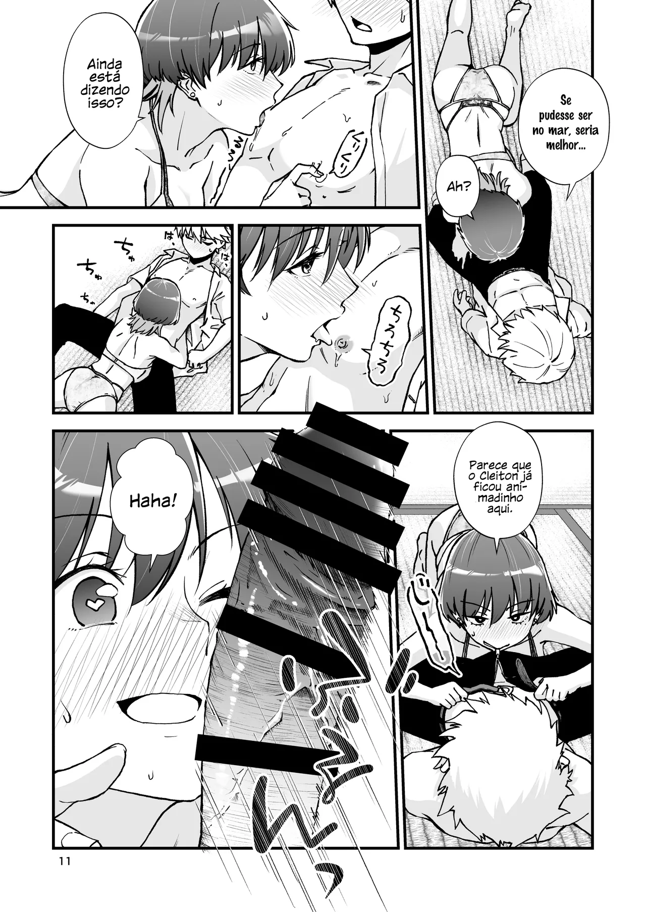 [Seifuku Monochrome (Yotaka no Yona)] Itoko Doushi -Dosukebe Mizugi to Manatsu no Genkai Dorodoro SEX- | Brincadeiras Gostosas no Verão [Portuguese-BR] [Jonas Rosa] [Digital] 图片编号 12