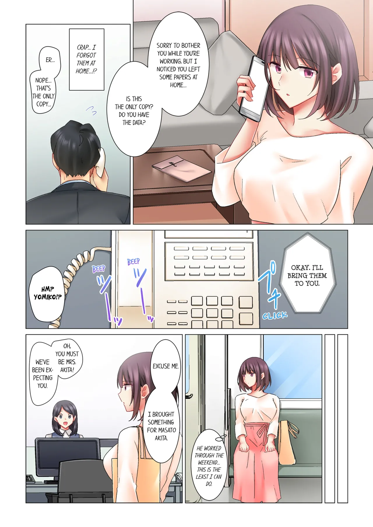 [Nanakusa Amane] Cool na Niizuma to no Shinkon Seikatsu wa Amari ni mo... Yarashikatta  | Our Kinky Newlywed Life Vol. 1 [English] [Decensored] [Ongoing] image number 54