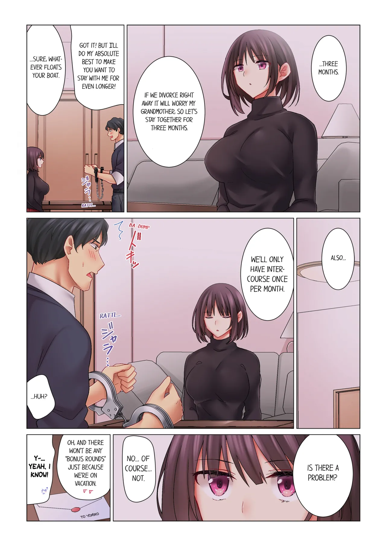 [Nanakusa Amane] Cool na Niizuma to no Shinkon Seikatsu wa Amari ni mo... Yarashikatta  | Our Kinky Newlywed Life Vol. 1 [English] [Decensored] [Ongoing] image number 77