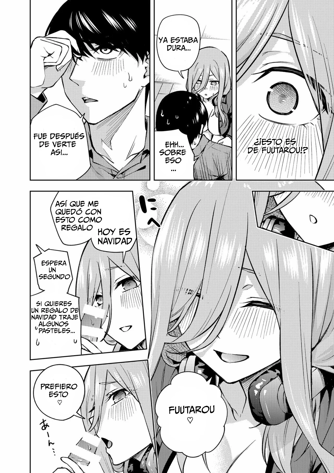 [Kozuki Sousaku Dokoro (Kozuki)] Chri Bocchi Miku - Miku Está Sola en Navidad. (Gotoubun no Hanayome) [Spanish] [The pond] [Digital] imagen número 14