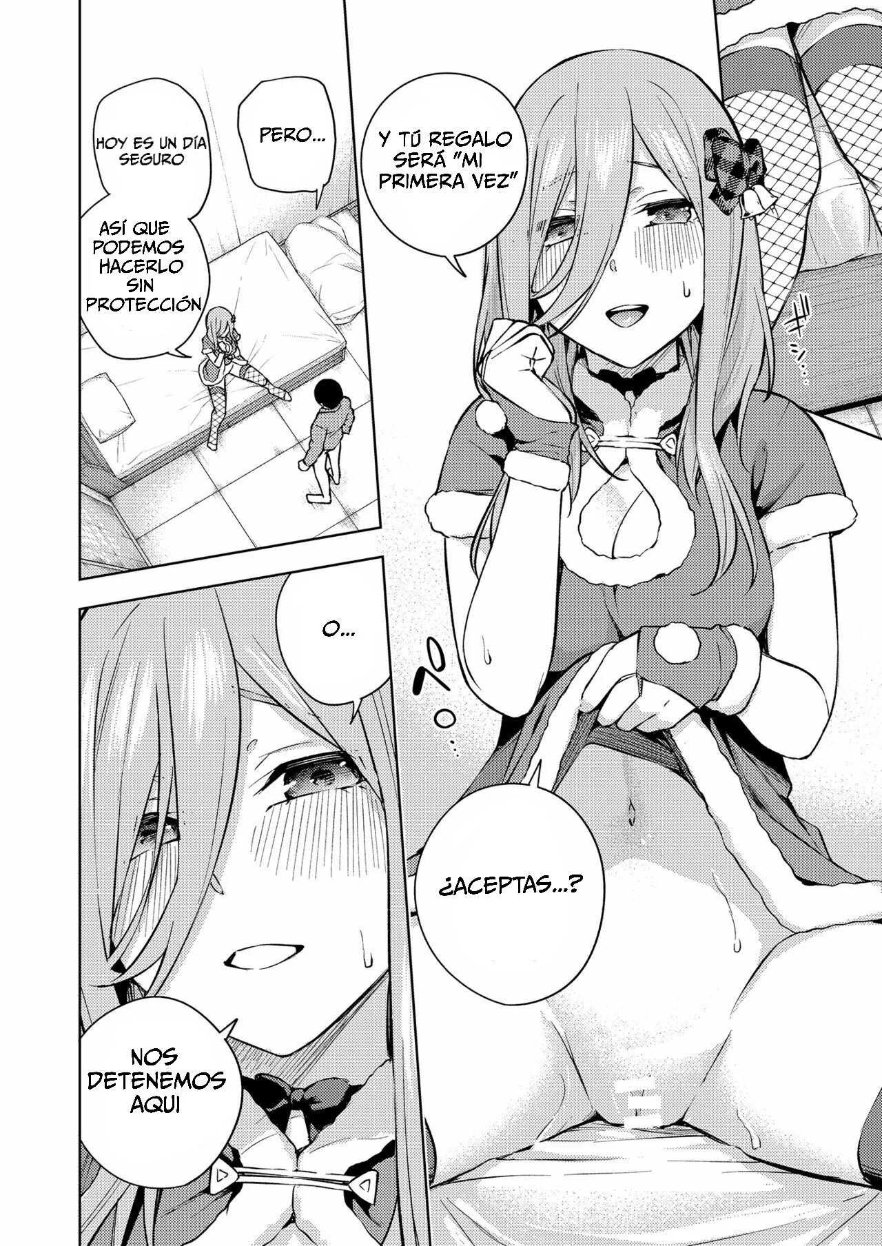 [Kozuki Sousaku Dokoro (Kozuki)] Chri Bocchi Miku - Miku Está Sola en Navidad. (Gotoubun no Hanayome) [Spanish] [The pond] [Digital] imagen número 18