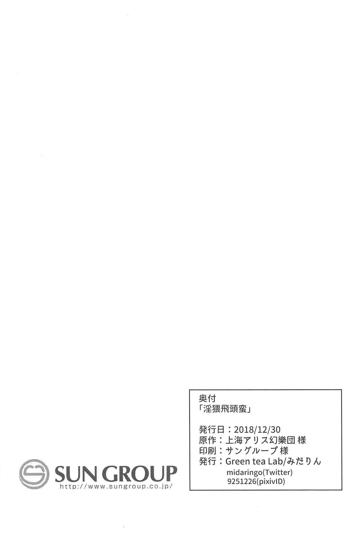 (C95) [Green tea Lab (midarin)] Inwai Hitouban (Touhou Project) [Chinese] [粘腻衾下魅汉化] image number 25