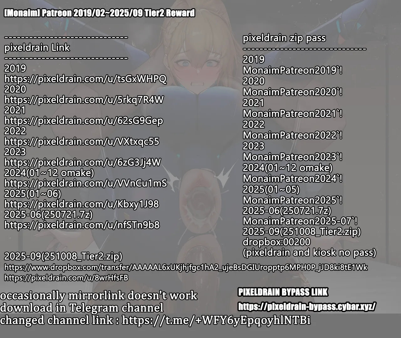 [Monaim] Patreon 2019/02~2025/09 Tier2 Reward imagen número 1