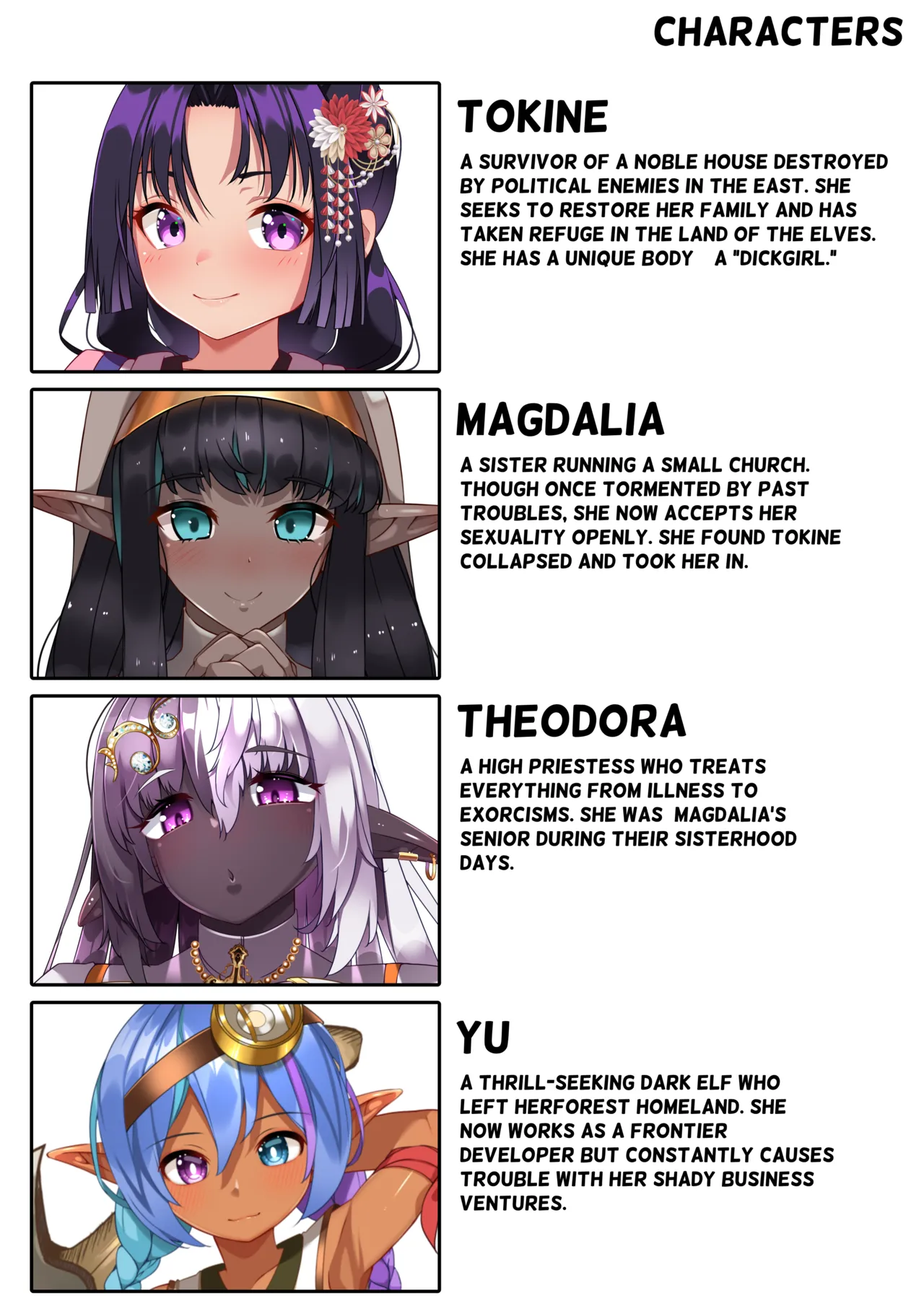 【 asakaze no sizuku】 dhikku ga-ru to hutanari da-ku eruhu to syounin ka・ tainai kaiki_English изображение № 2