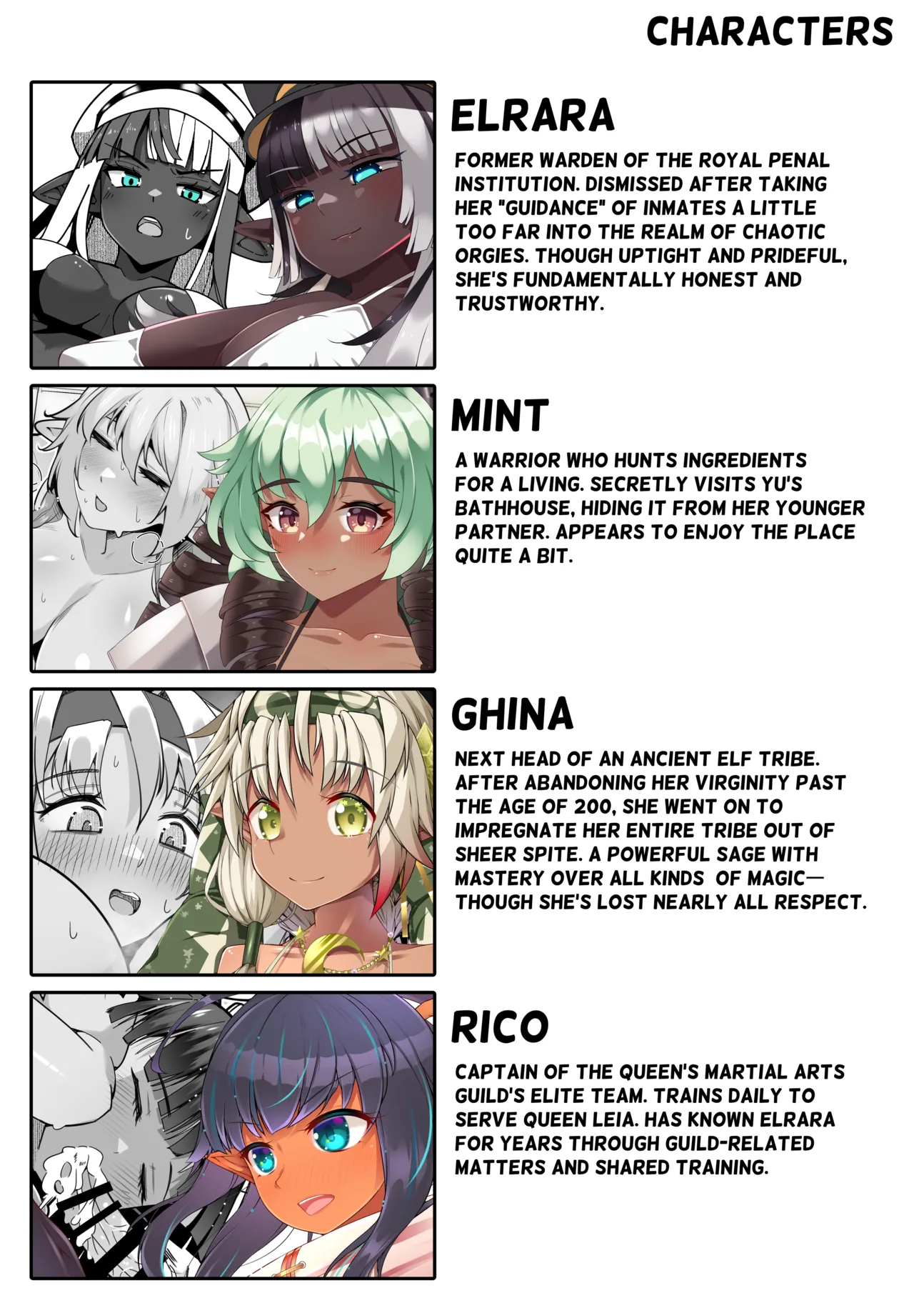 【 asakaze no sizuku】 dhikku ga-ru to hutanari da-ku eruhu to syounin ka・ tainai kaiki_English изображение № 32