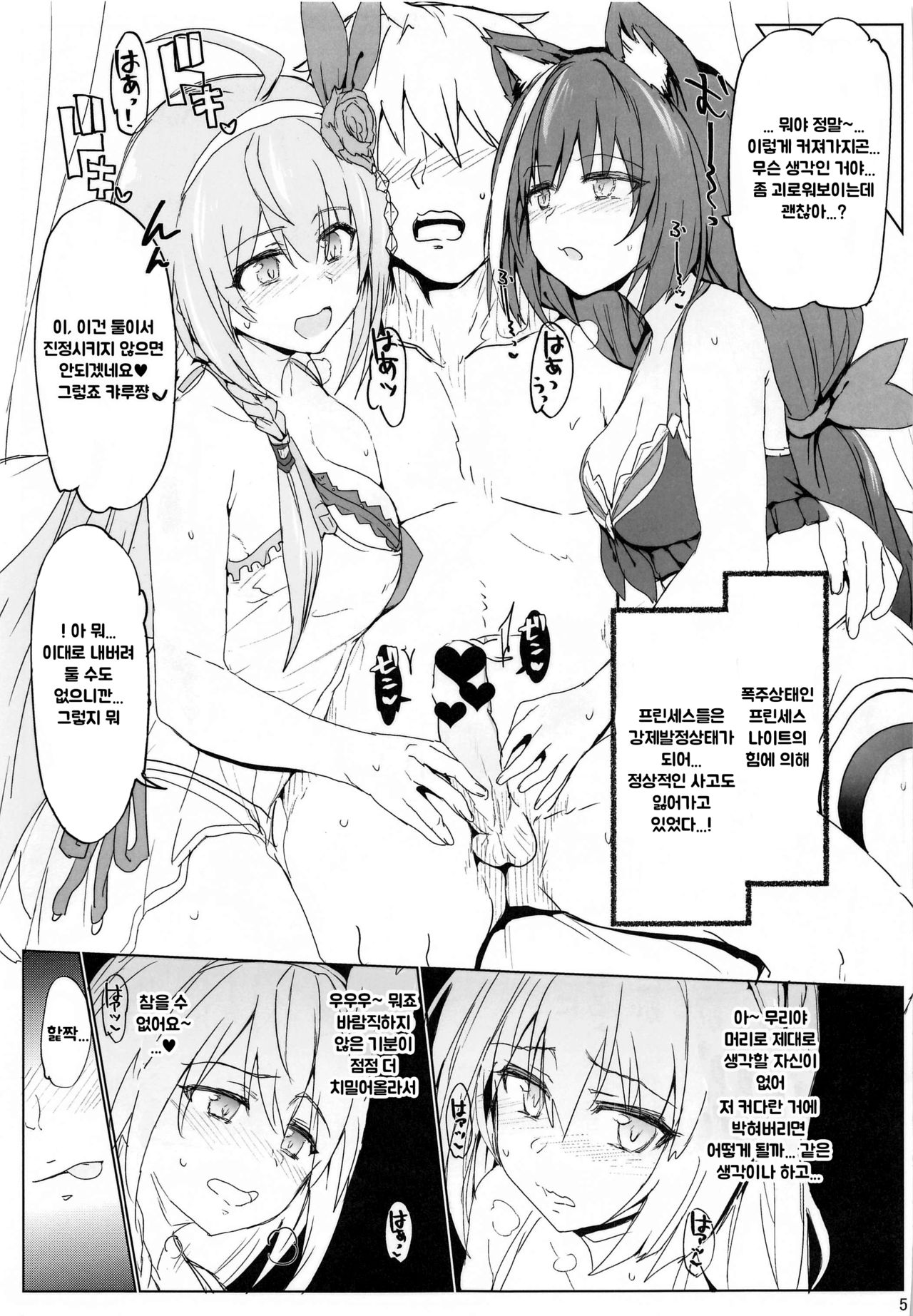 (COMIC1☆17) [RIBI Dou (Higata Akatsuki)] Echi Conne Diary (Princess Connect! Re:Dive) [Korean] изображение № 4