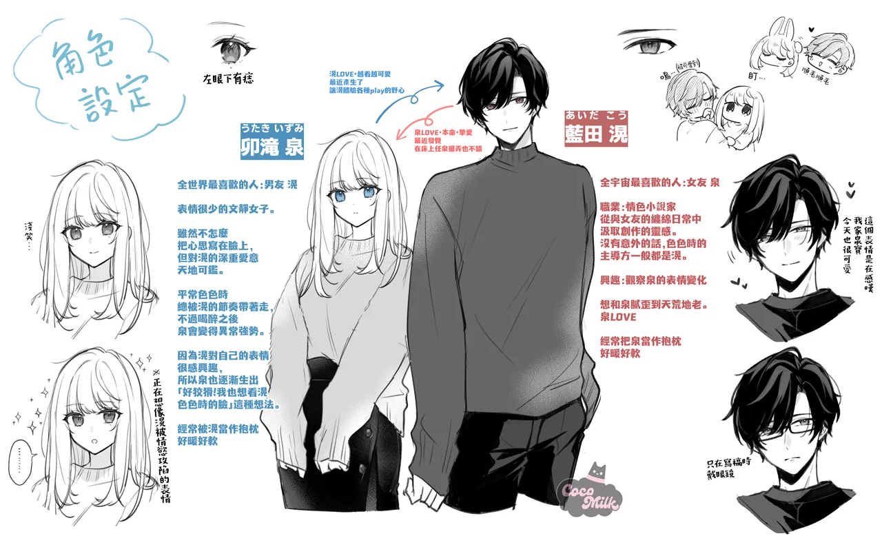 [Oimori Naname] tennen kanojo ha kare ga suki sugite komaraseru hodo karamitukitai | 天然系女友太过喜欢我 黏度惊人的甜蜜烦恼 [Chinese] [可可鲜奶屋汉化] numero di immagine  18