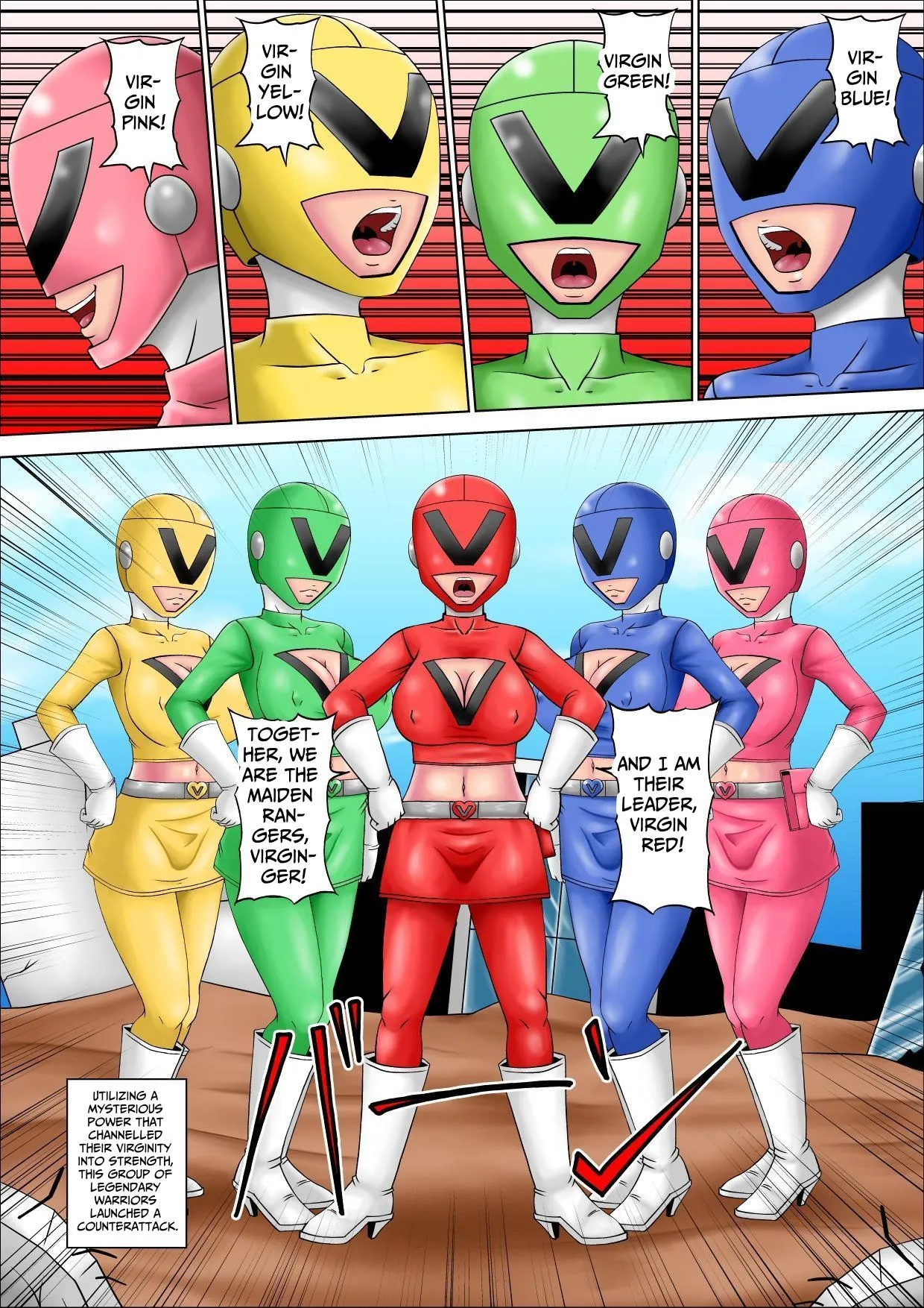 Maiden Rangers Virginger ~The Impulsive Leader, Red, Completely Falls To Evil 图片编号 4