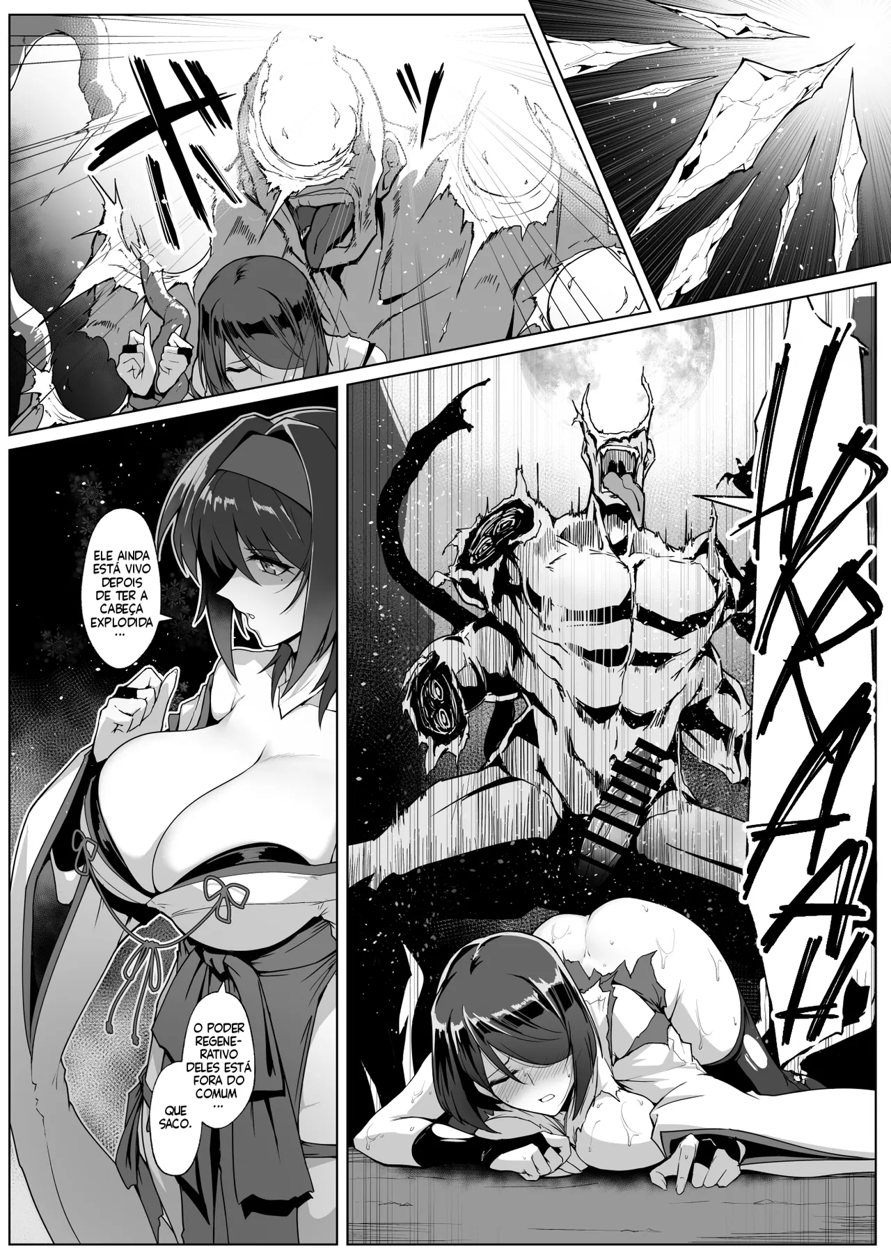 [Hokkebain! (Halcon)] Hama no Miko Ingoku ni Otsu | Exorcist Maidens: The Fall to Lustful Hell [pt-BR] [Bakai.org] [Digital] image number 5