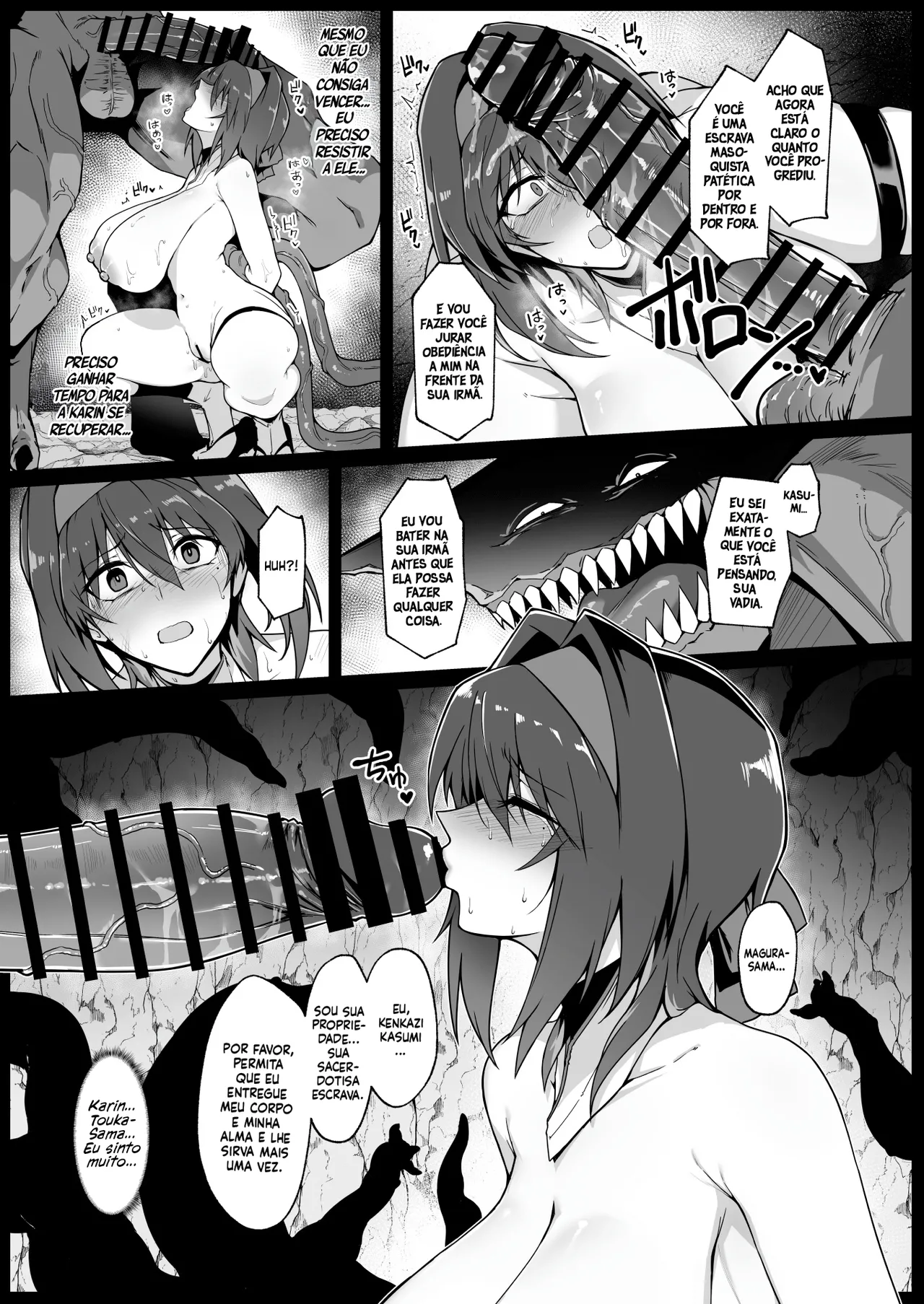 [Hokkebain! (Halcon)] Hama no Miko Ingoku ni Otsu | Exorcist Maidens: The Fall to Lustful Hell [pt-BR] [Bakai.org] [Digital] image number 34