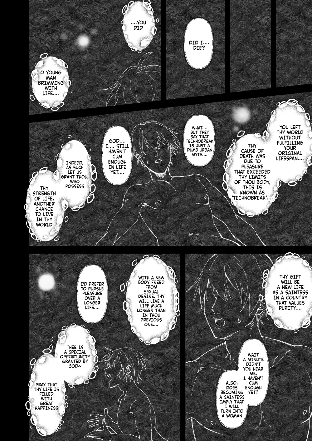 [Hanami-ga Saku (Sakurai Toki)] Honban Kinshi TS Tentei Junketsu Seijo no Dosukebe Etsurakutan ~Onanie Hen~ (English) image number 3