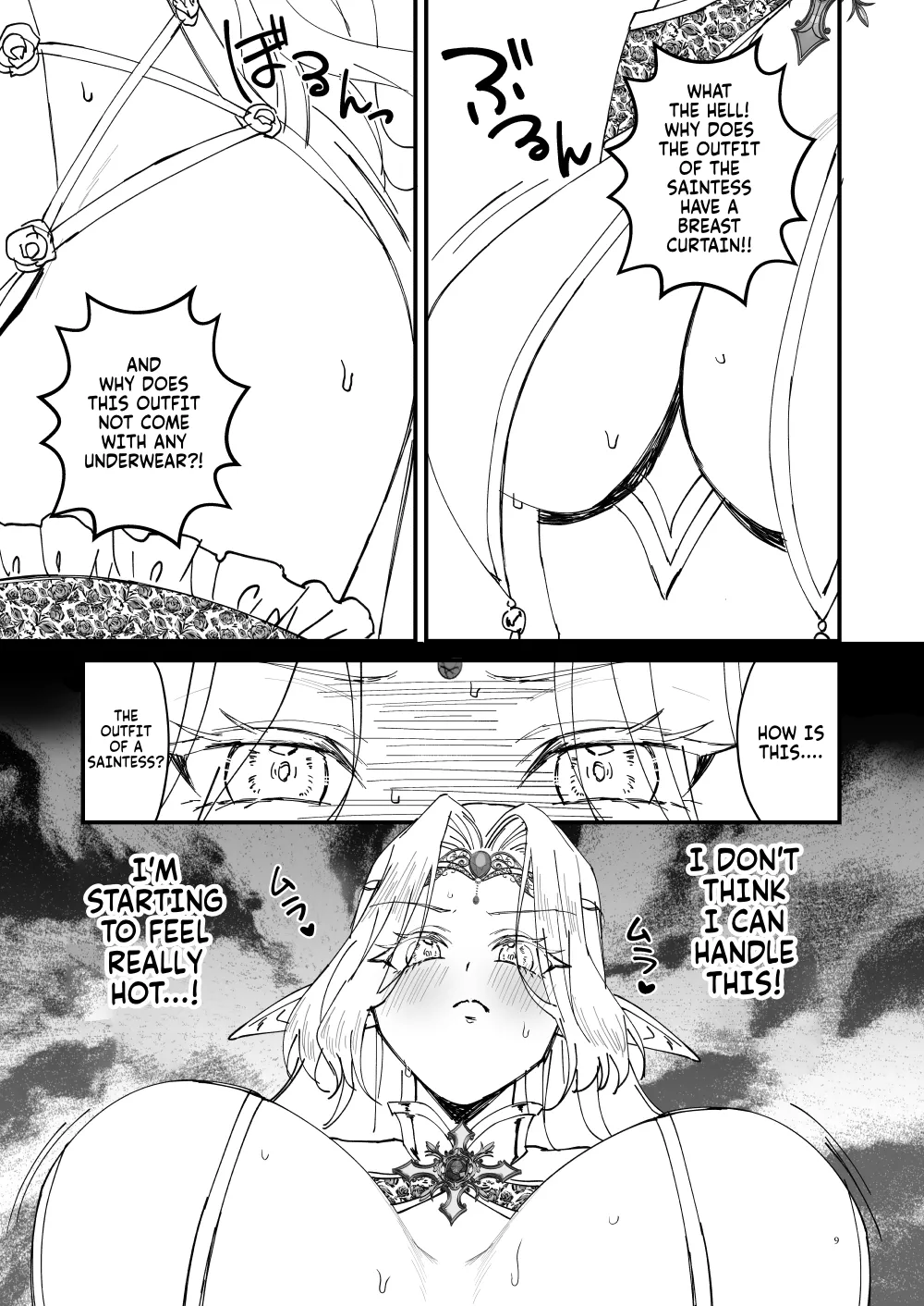 [Hanami-ga Saku (Sakurai Toki)] Honban Kinshi TS Tentei Junketsu Seijo no Dosukebe Etsurakutan ~Onanie Hen~ (English) image number 8