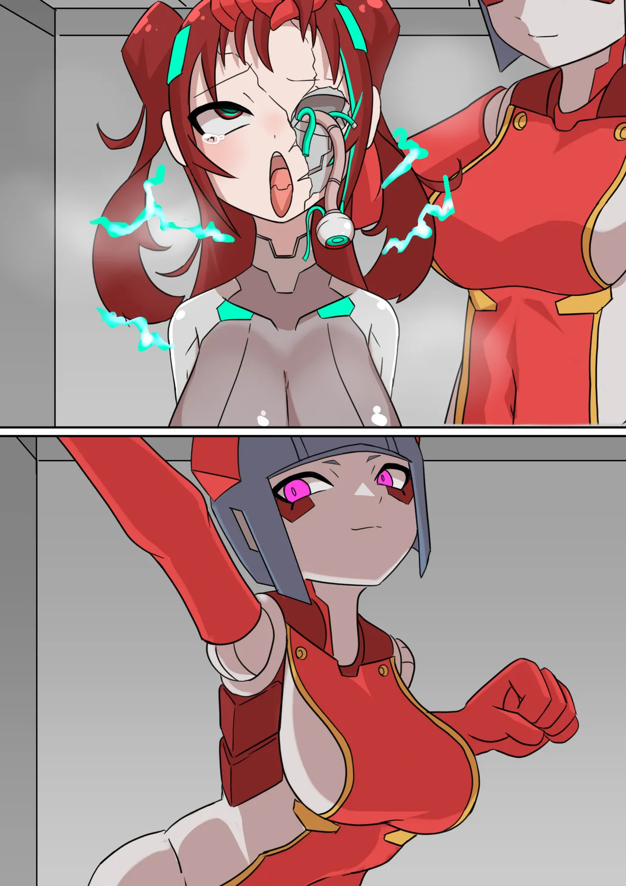 [Z.o.e.a] 正義のサイボーグヒロイン脳破壊調教 (セリフあり+セリフ無し) 画像番号 53