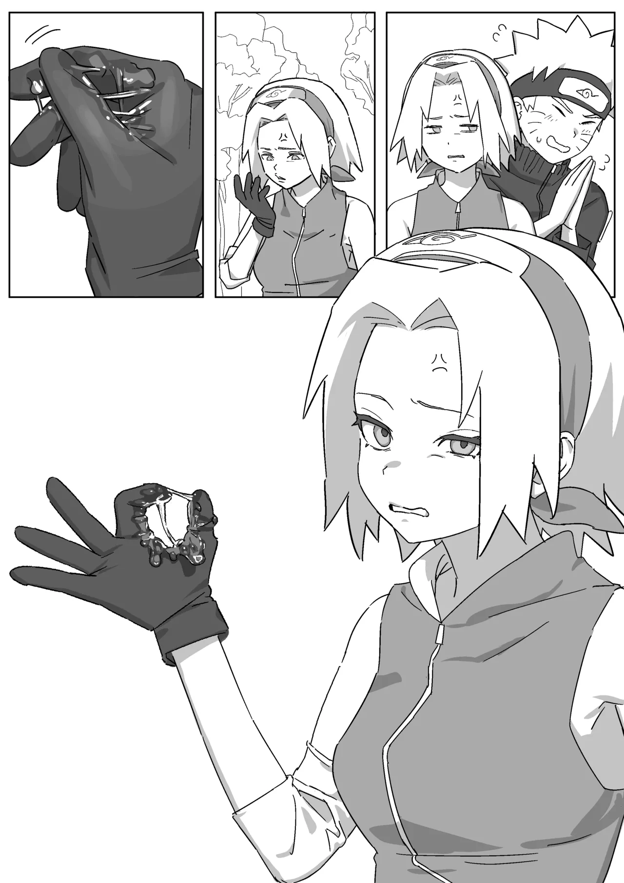 [5ナン] サクラちゃんのぐっちょぐちょに濡れた穴にちんぽつっこんで下から腰ヘコした結果… (NARUTO -ナルト-) 이미지 번호 8