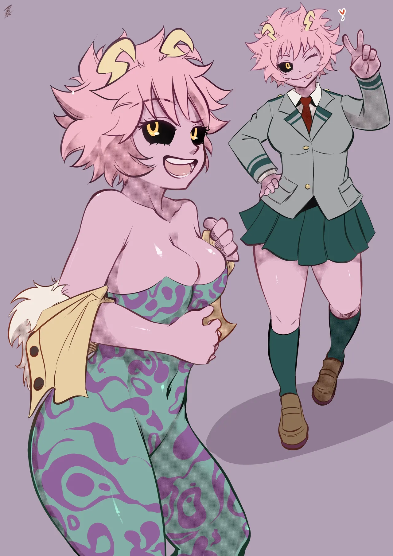 [demonneko77] Mina Ashido sketch (Boku no Hero Academia) image number 1