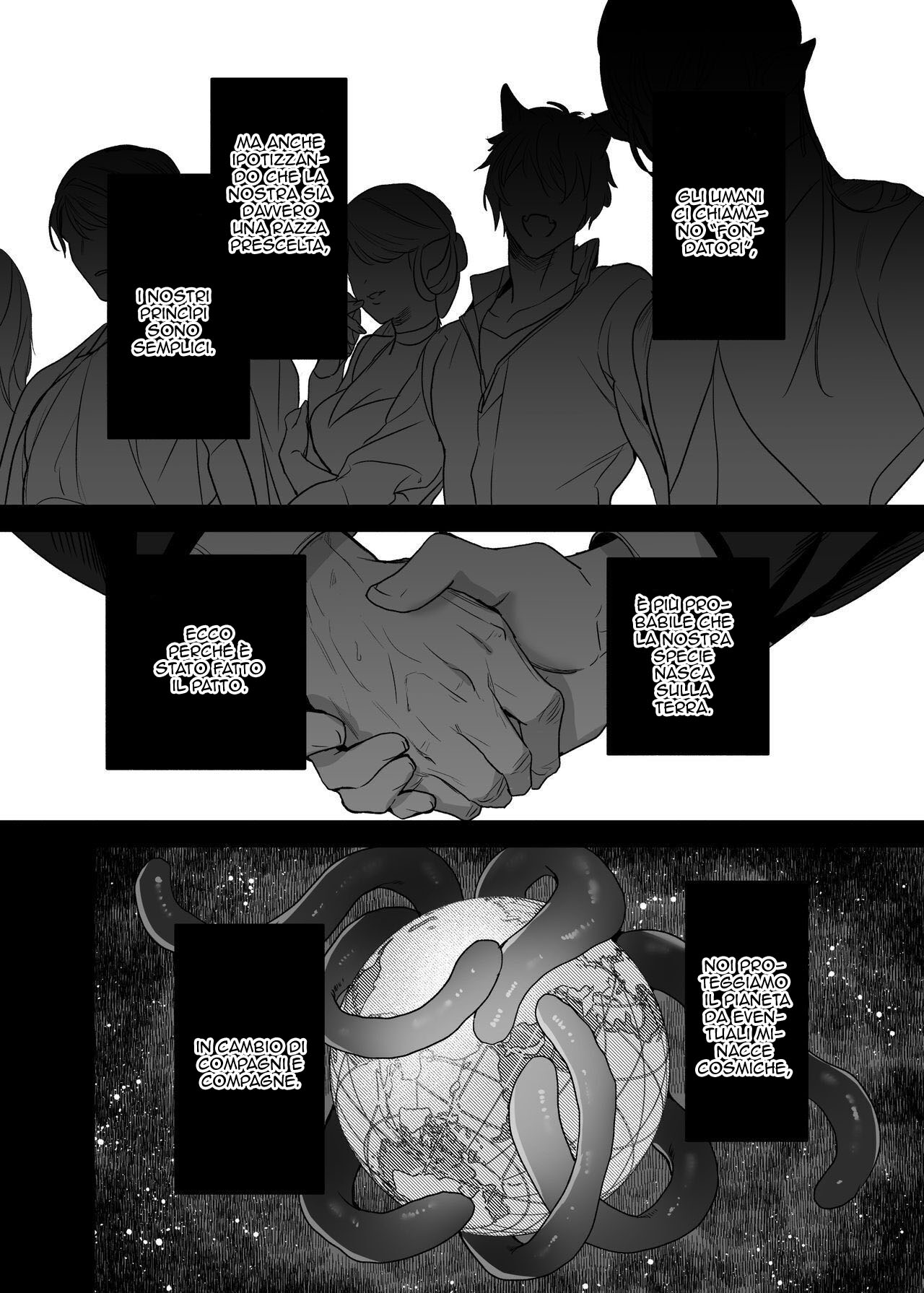 [Kimi ni Shuushin (Burger Sand Kimi)] Uchuu no Siso-sama no Tugai ni Naru shika Nai! | Il Polisposo [Italian] 图片编号 48